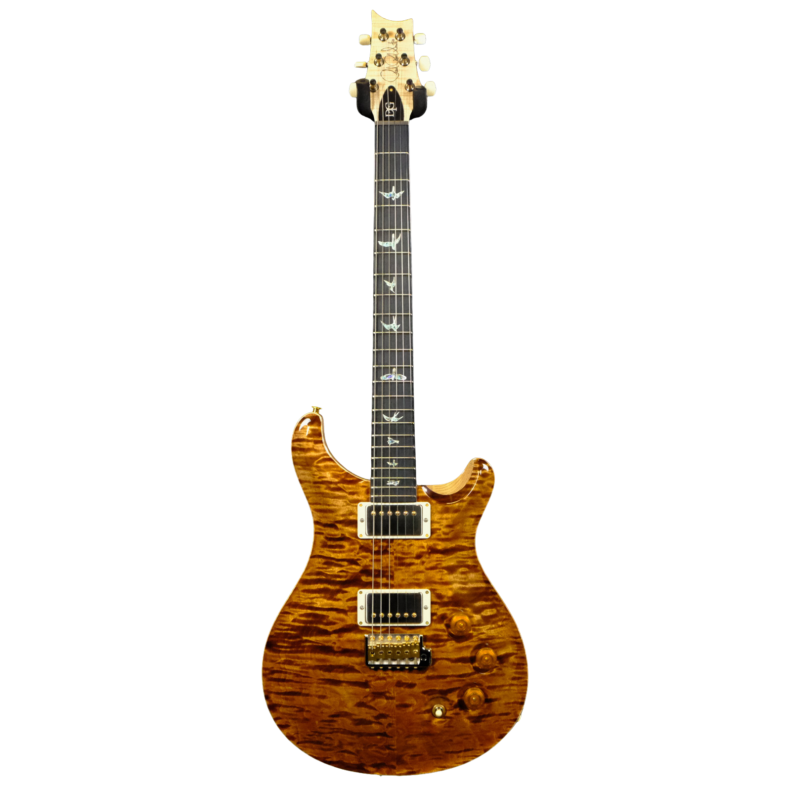 PRS Wood Library DGT Electric Guitar with Bird Inlays - Copperhead with Natural Back