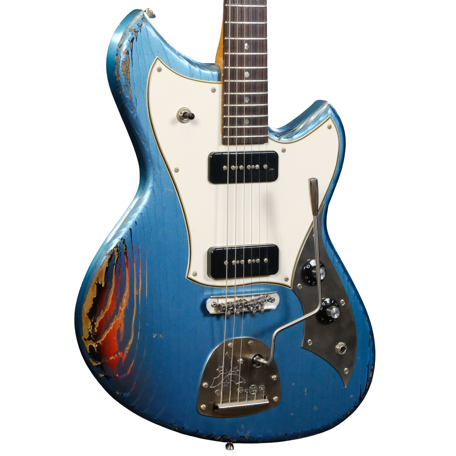 Novo Serus J Nucleus - Lake Placid Blue over '64 3-Tone Burst