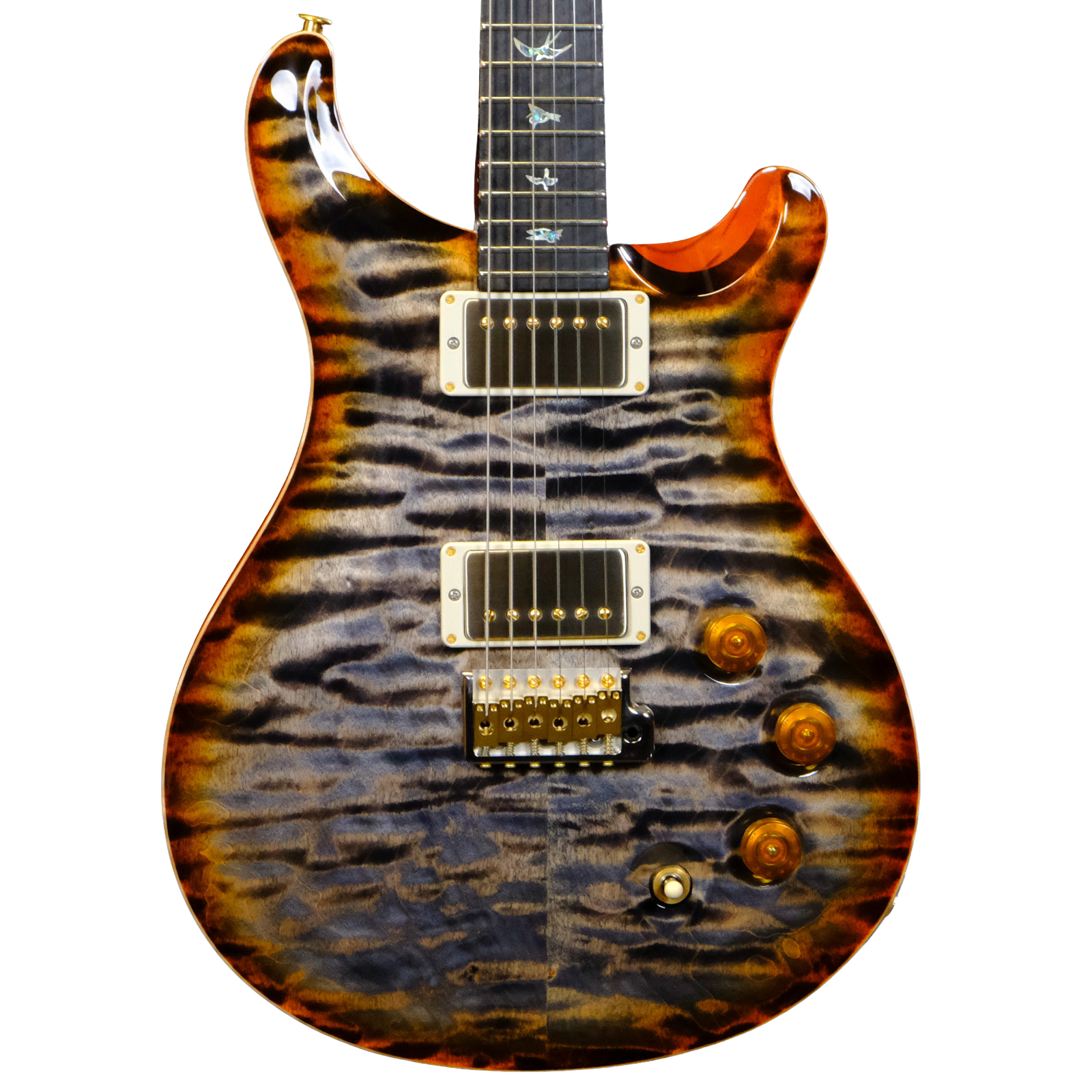 PRS Wood Library DGT Quilted Maple - Burnt Maple Leaf with Stained Neck