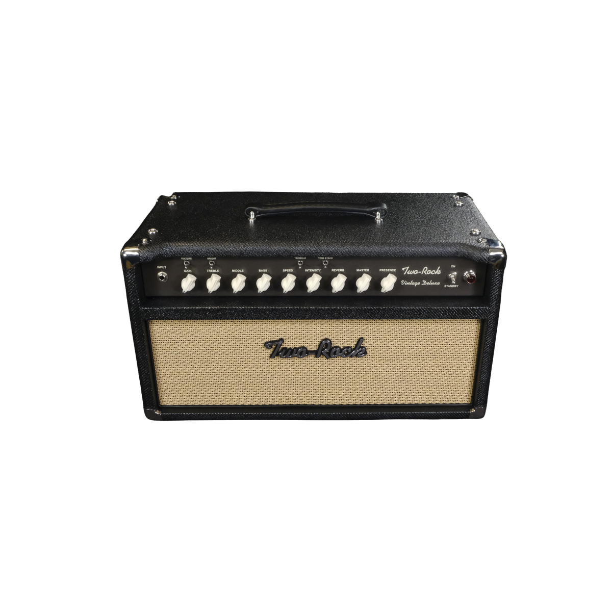 Two-Rock Vintage Deluxe 35-Watt Tube Guitar Amp Head and 2x12 Vertical Cabinet - Black Lacquered Tweed