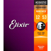 Elixir Nanoweb Phosphor Bronze Acoustic Guitar Strings (.012-.053) - Palen Music