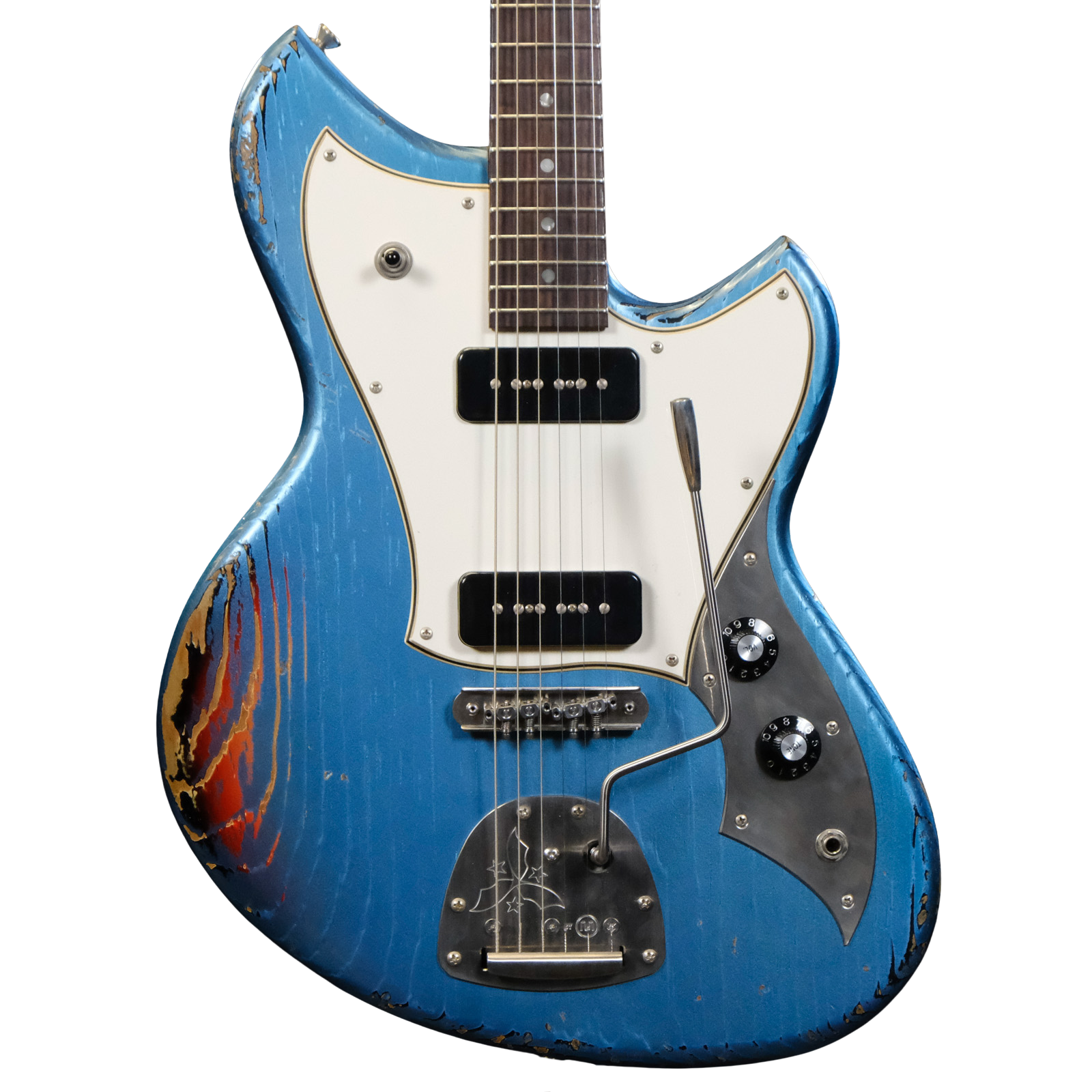 Novo Serus J Nucleus - Lake Placid Blue over '64 3-Tone Burst