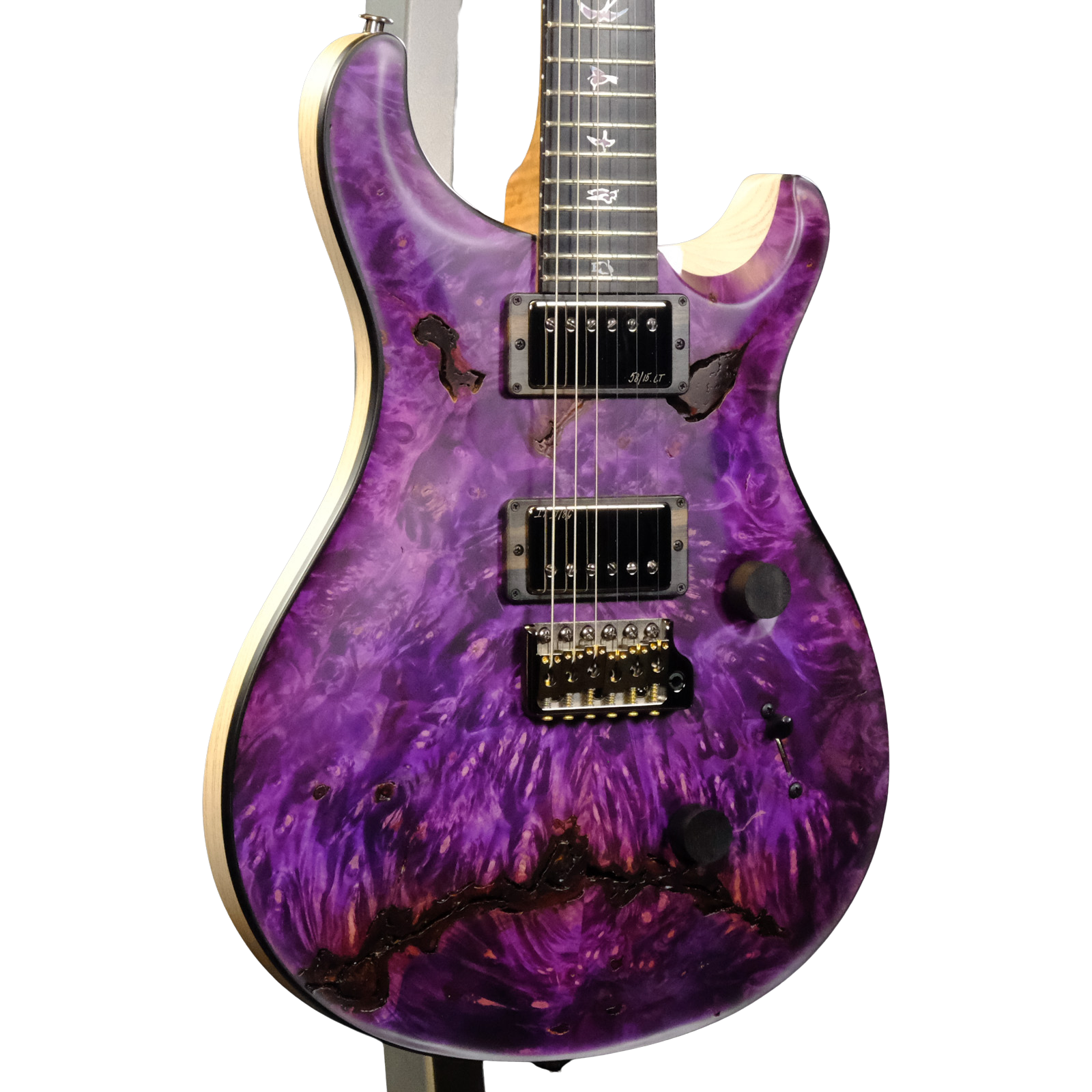 PRS Private Stock Buckeye Burl Custom 24 - Top Purple with White Wash Back