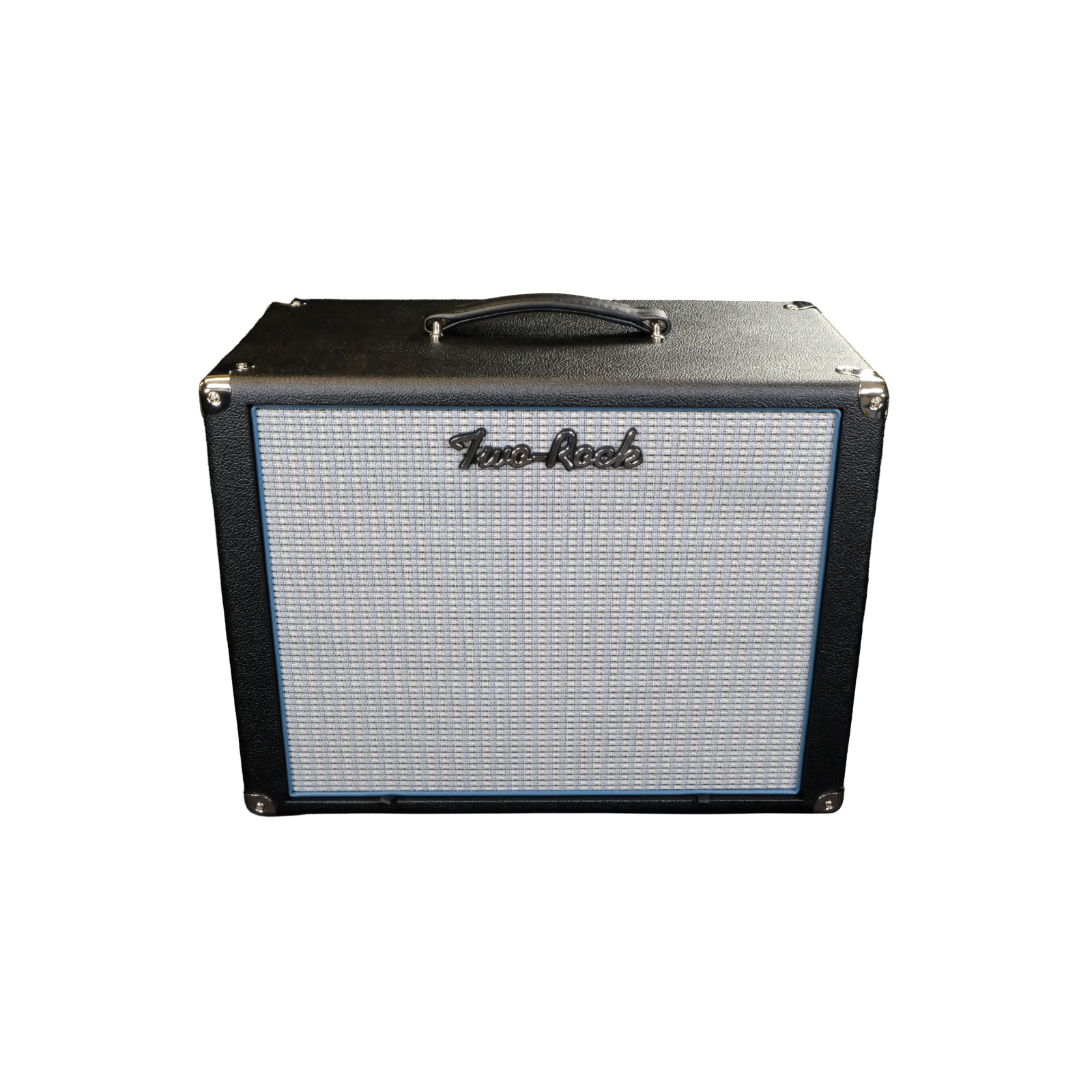 Two-Rock 1x12 Open Back Cabinet - Black Bronco with Blue Smoke Cloth