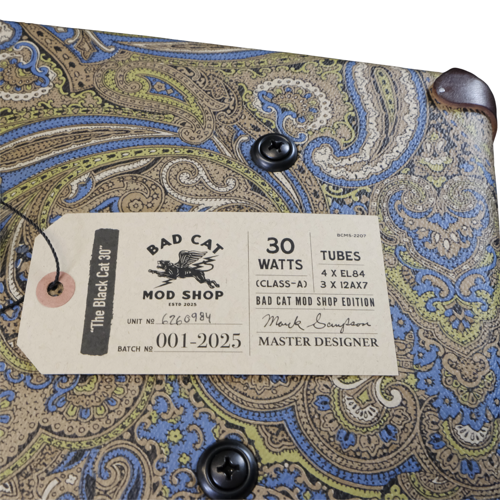 Bad Cat Mod Shop Black Cat 30 Combo (Mark Sampson Mod) - Custom Paisley Finish