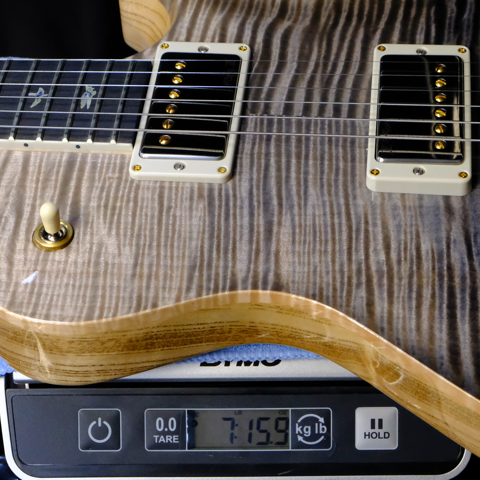 PRS Wood Library McCarty 594 Singlecut Flame Maple - Gray Black Fade with Natural Back