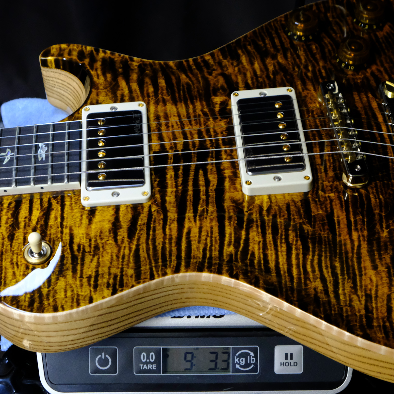 PRS Wood Library McCarty 594 Singlecut Flame Maple - Yellow Tiger