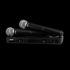 Shure BLX288/SM58 Dual Channel Wireless Handheld Microphone System - J11 Band - Black Grill - Palen Music