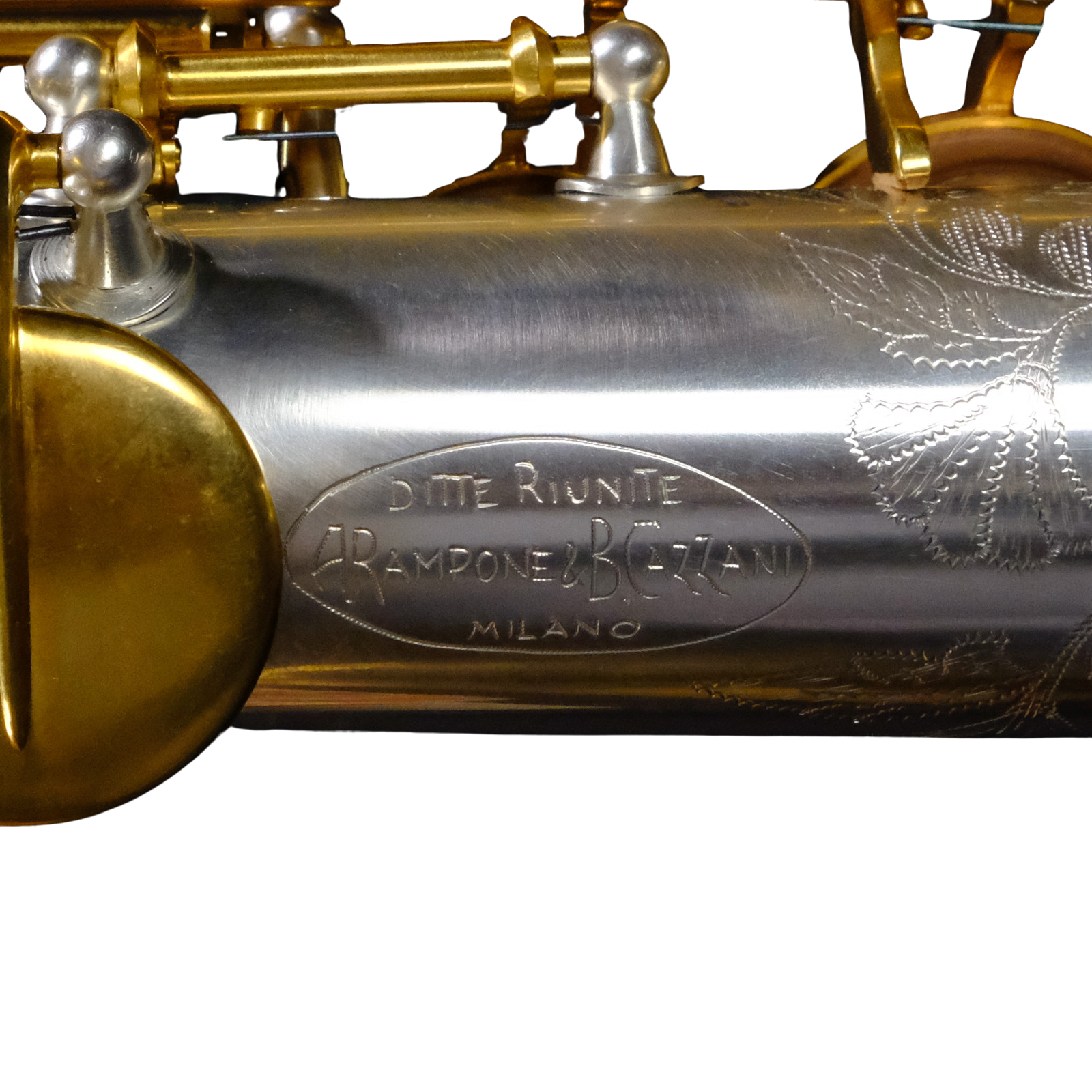 Rampone & Cazzani R1 Jazz Straight Soprano Saxophone - Silver and Gold - 2002/J/AUG