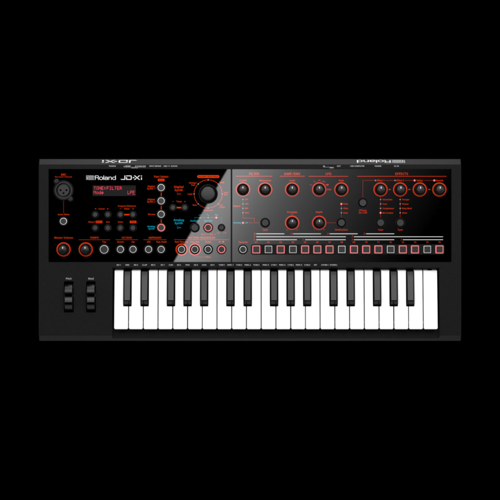 Roland JD-Xi Analog/Digital Synthesizer with Vocoder Roland JD-Xi Analog/Digital Synthesizer with Vocoder