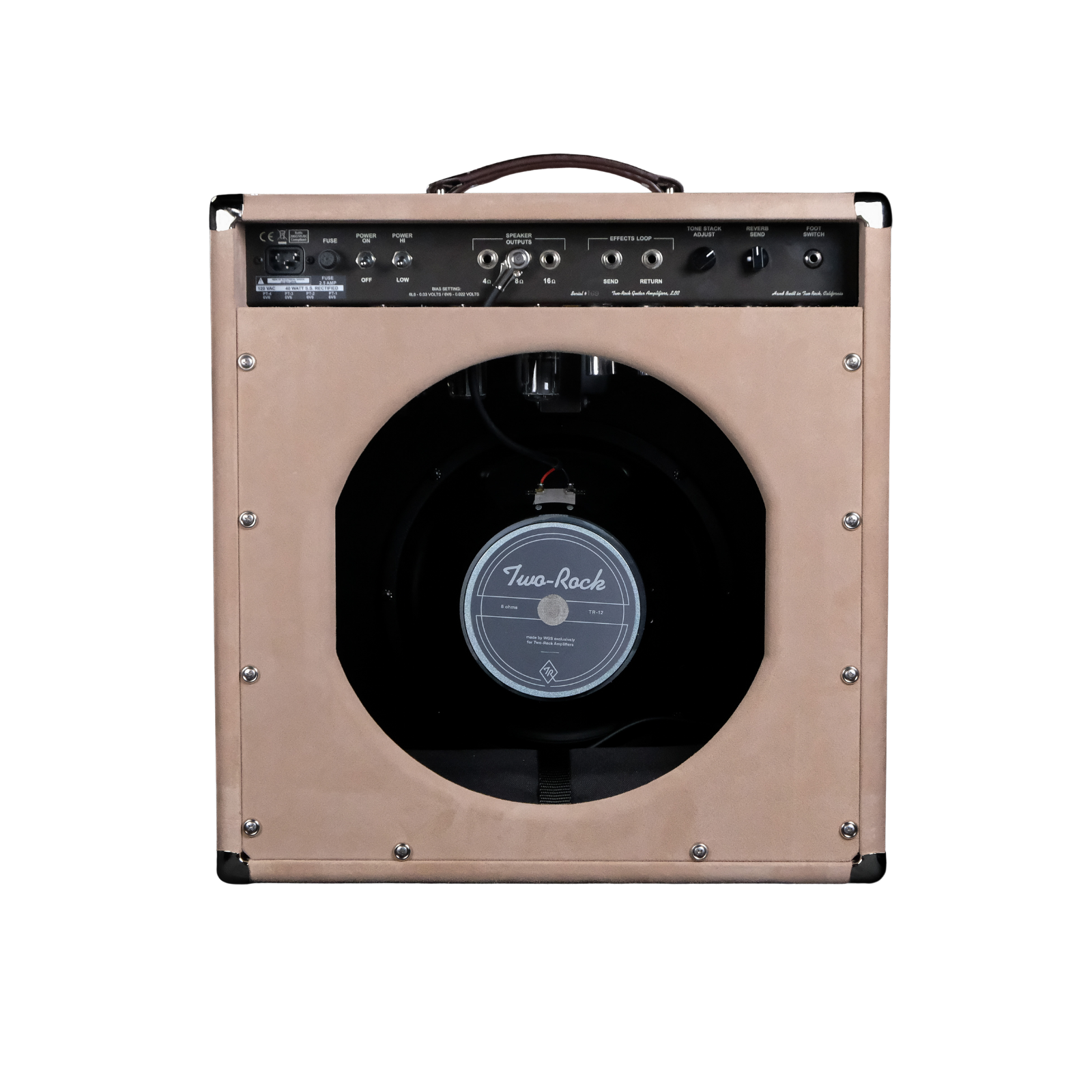 Two-Rock Vintage Deluxe 40 Watt Combo Amp - Brown Chassis With Cream Chicken Head Knobs