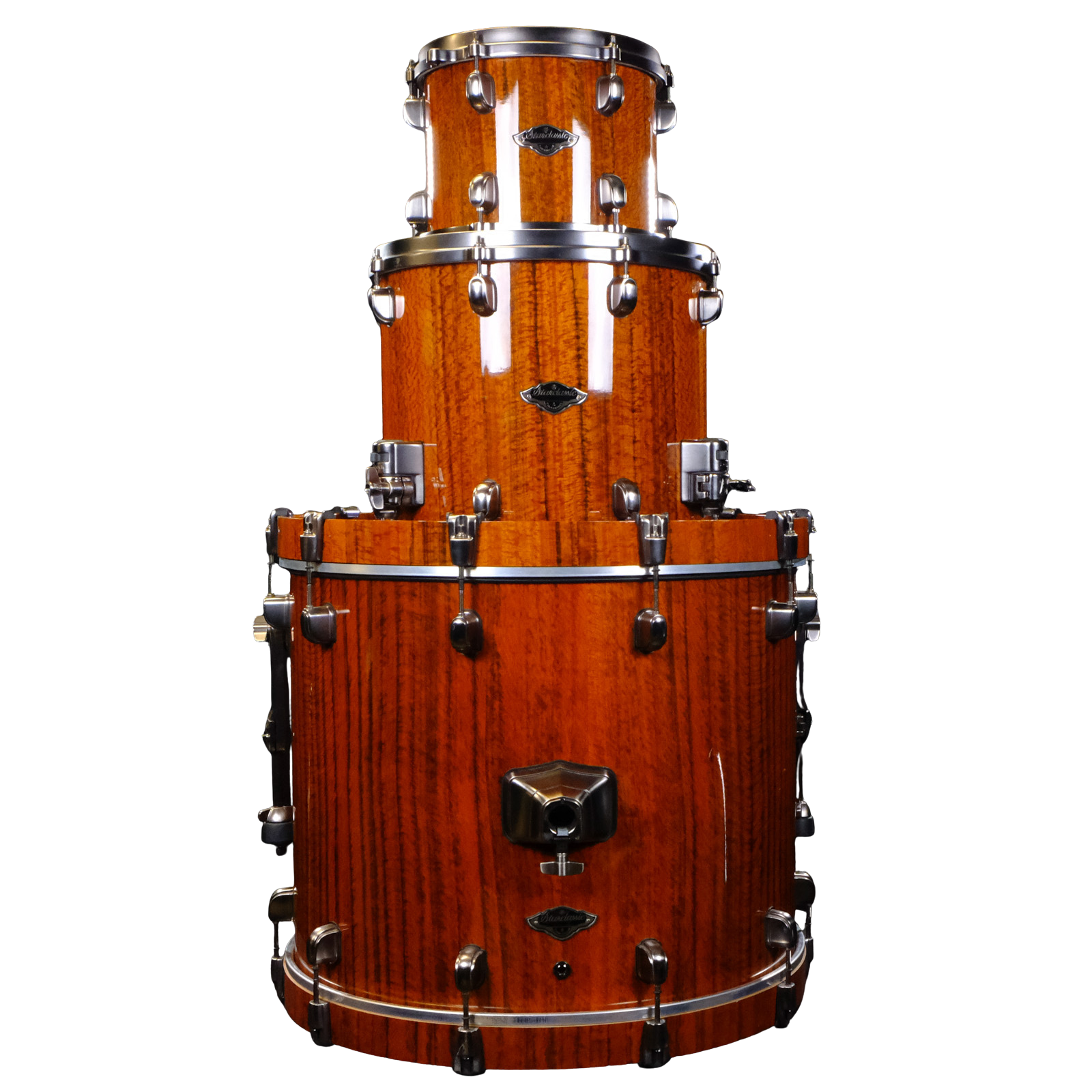 Used Tama Starclassic  Birch/Bubinga Shell Pack - Crimson Tigerwood Fade