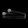 Shure BLX288/SM58 Dual Channel Wireless Handheld Microphone System - H11 Band - Black Grill - Palen Music