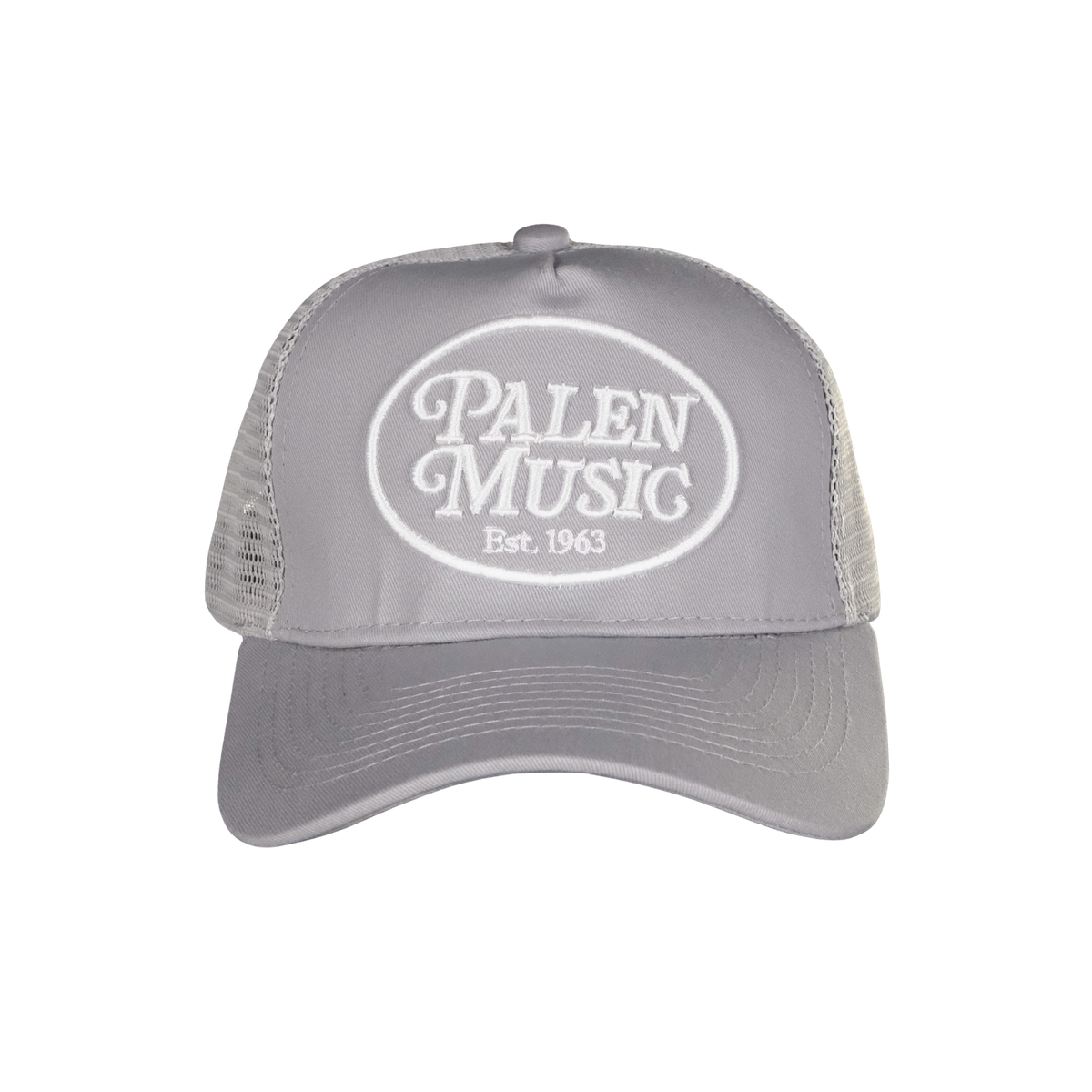 Palen Music Center 5 Panel Trucker Hat - Light Gray