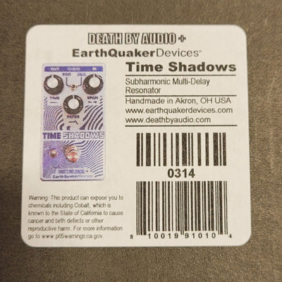 Earthquaker Limited Edition Time Shadows Multi Delay Resonator Pedal - Palen Music
