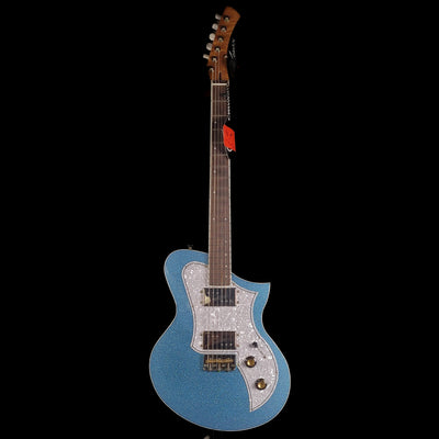 Kauer Korona #328 Electric Guitar - Blue Sparkle with Mono Case - Palen Music