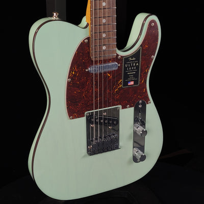Fender American Ultra Luxe Telecaster Electric Guitar - Surf Green with Rosewood Fingerboard - Palen Music