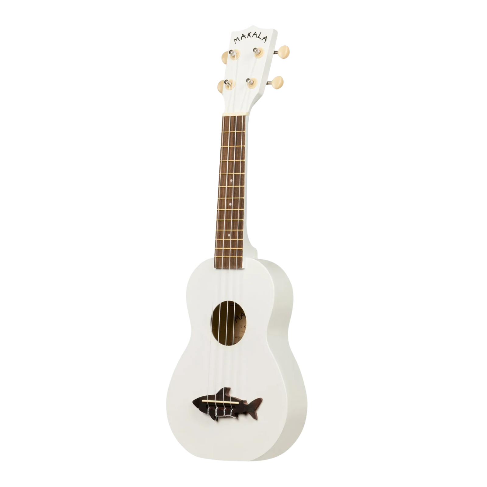 Kala MK-SS-WHT Makala Shark Soprano Ukulele - Classic White