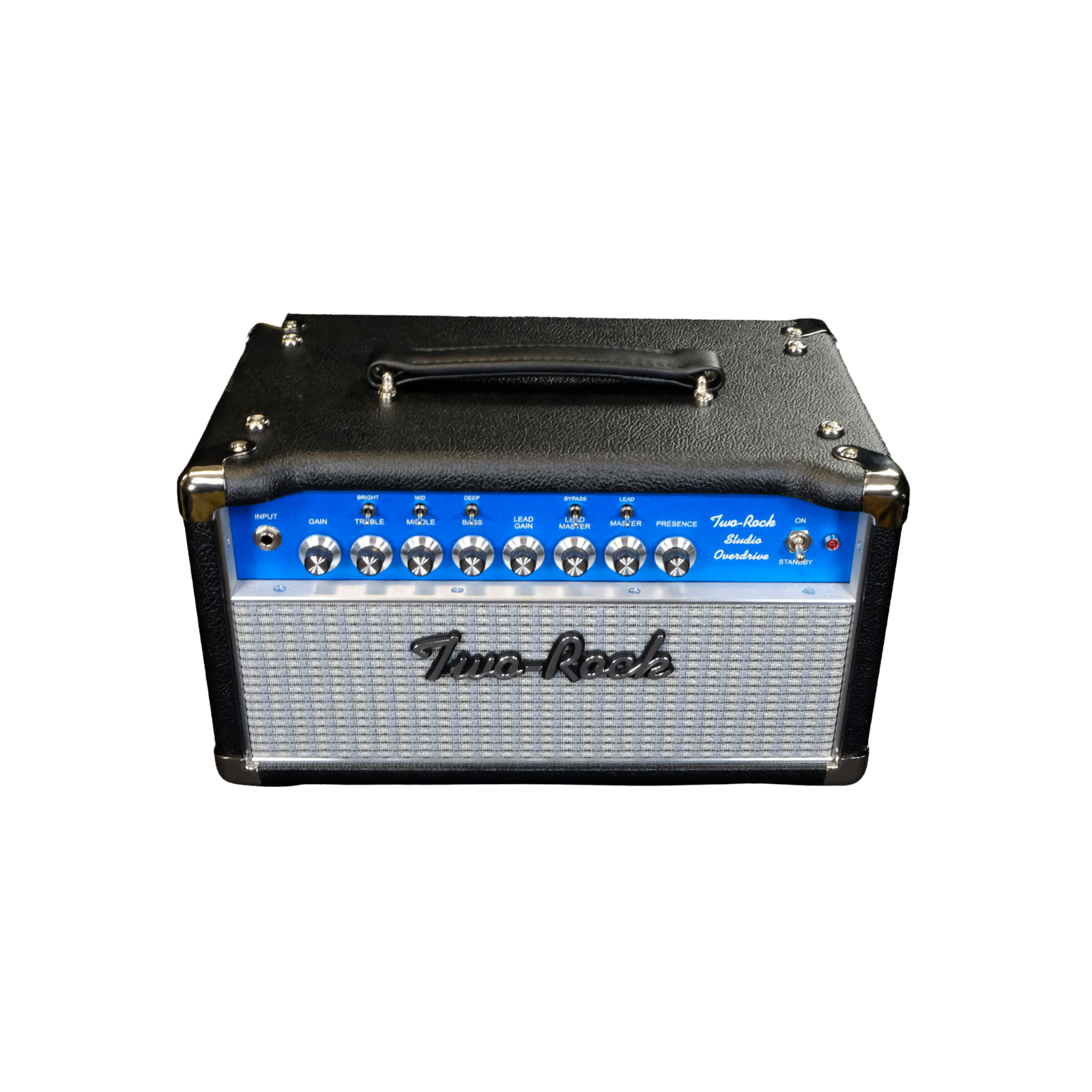 Two-Rock Studio Overdrive Head - Black Bronco with Blue Smoke Cloth