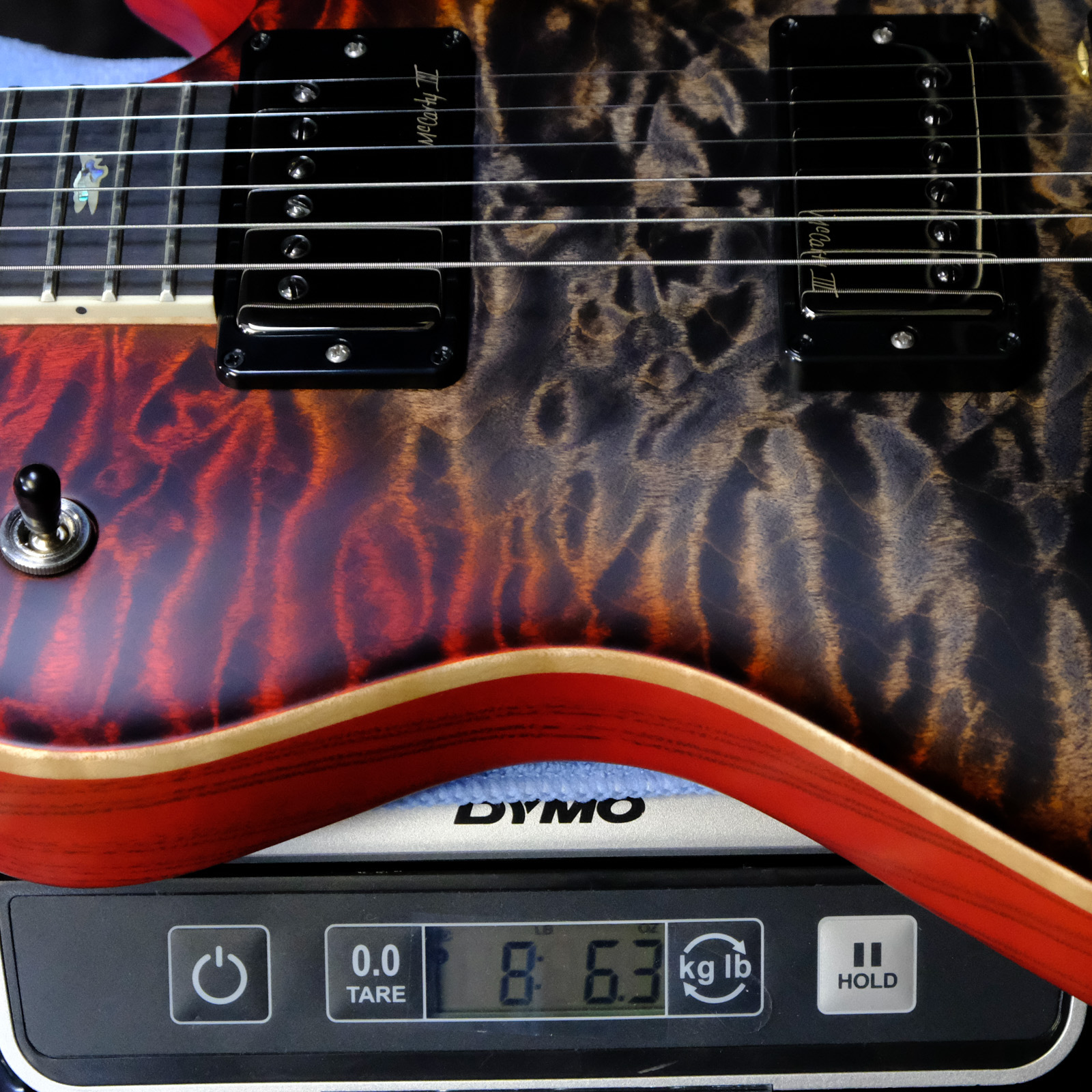 PRS Wood Library McCarty 594 Singlecut Quilted Maple - Charcoal Cherry Burst