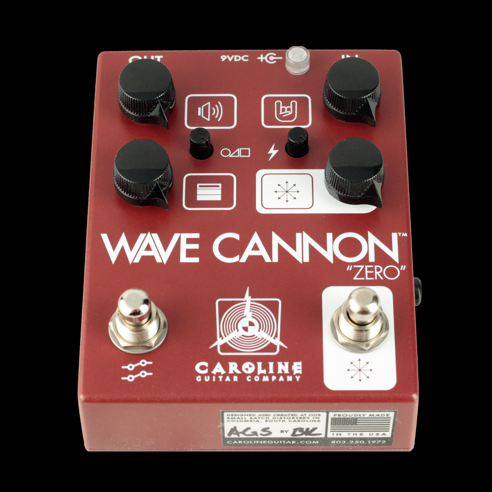 Caroline Wave Cannon Zero Distortion Overdrive Pedal
