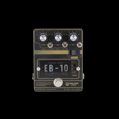 Walrus Audio EB-10 Preamp/EQ/Boost Pedal - Black - Palen Music