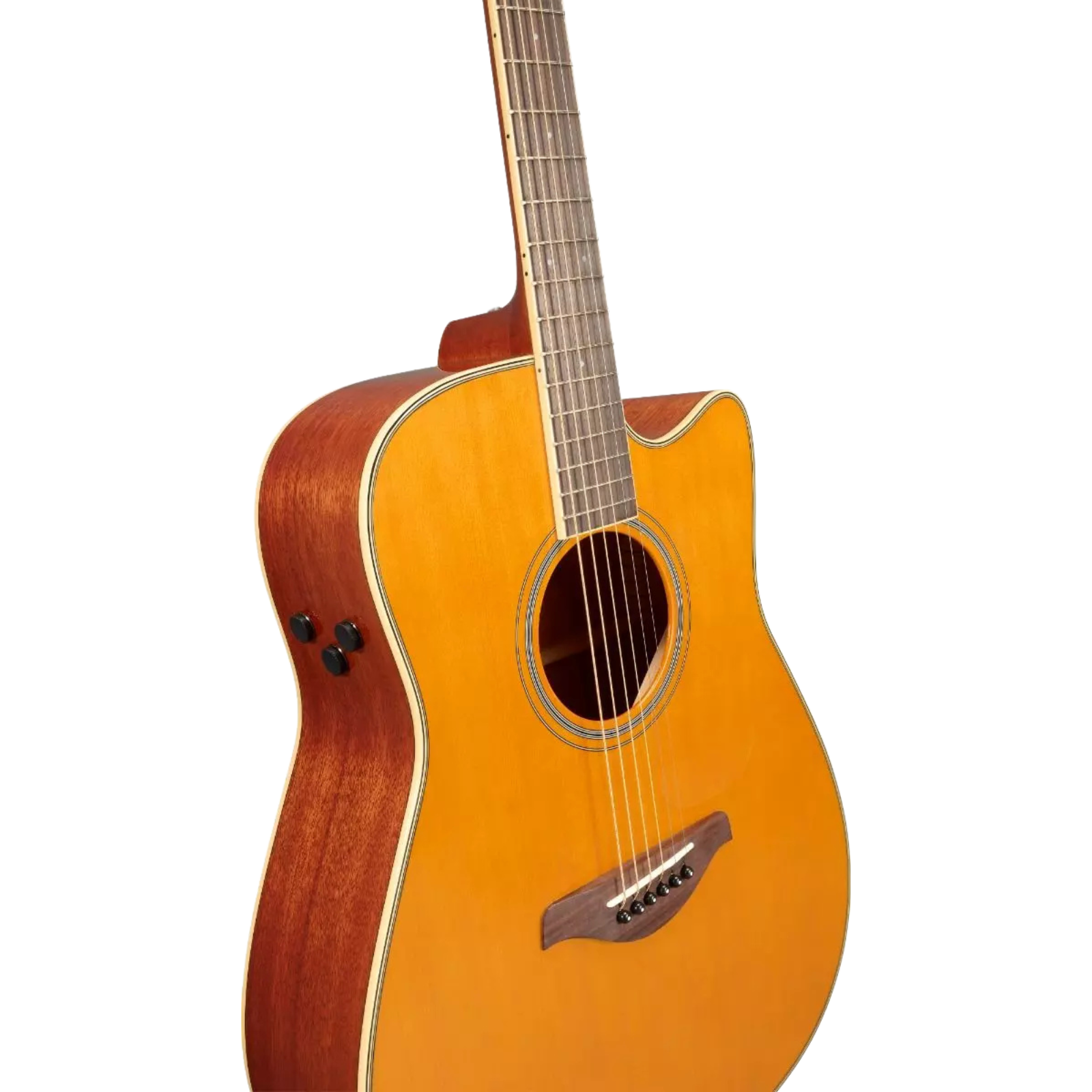 Yamaha FG-C-TA TransAcoustic Cutaway Acoustic-Electric Guitar - Vintage Tint
