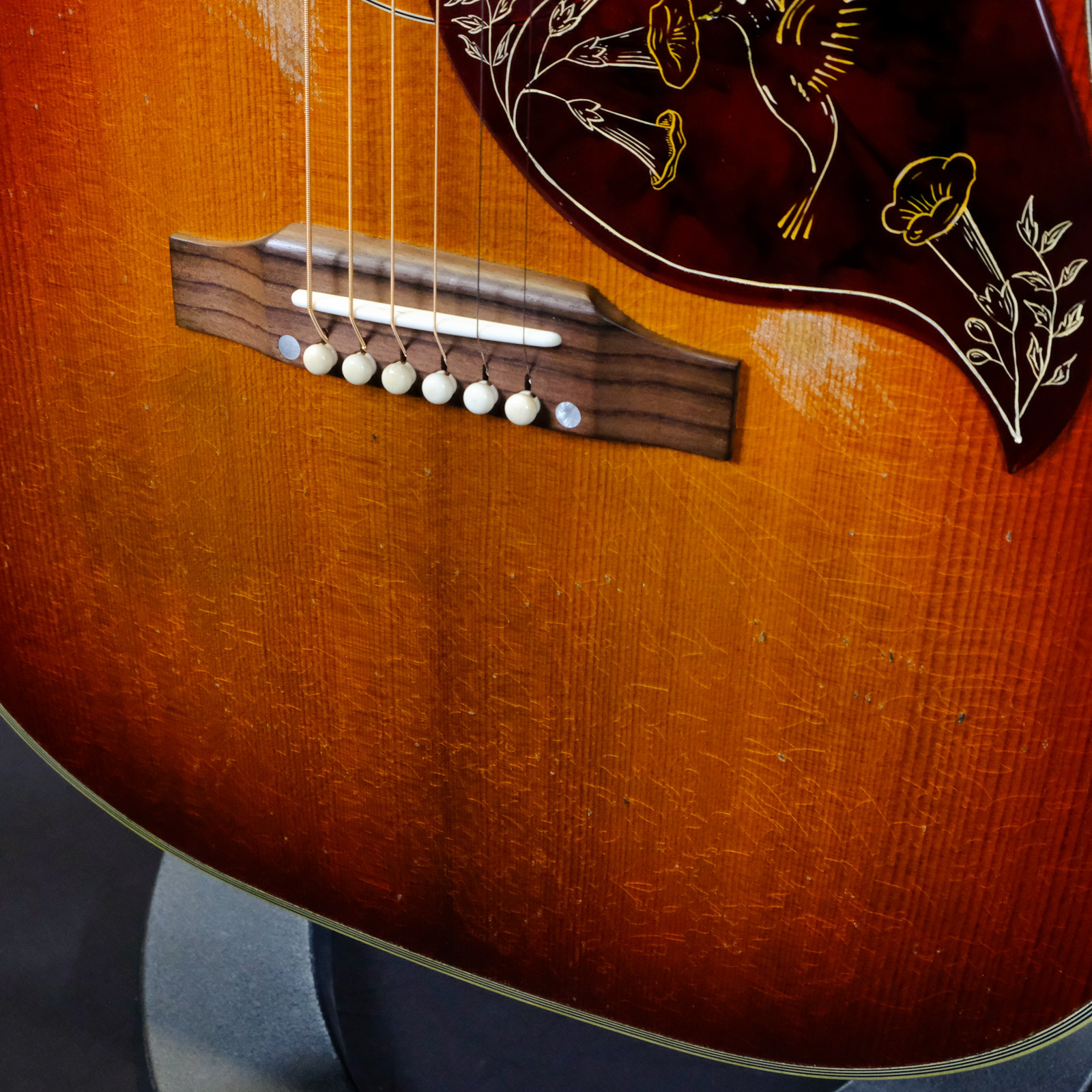 Gibson Custom 1960 Hummingbird Heavy Aged - Washed Cherry Sunburst