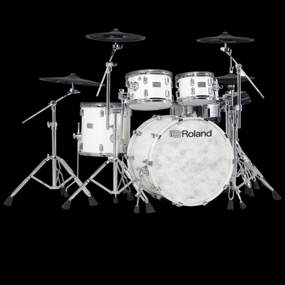 Roland V-Drums Acoustic Design Electronic Drum Set - Pearl White - Palen Music