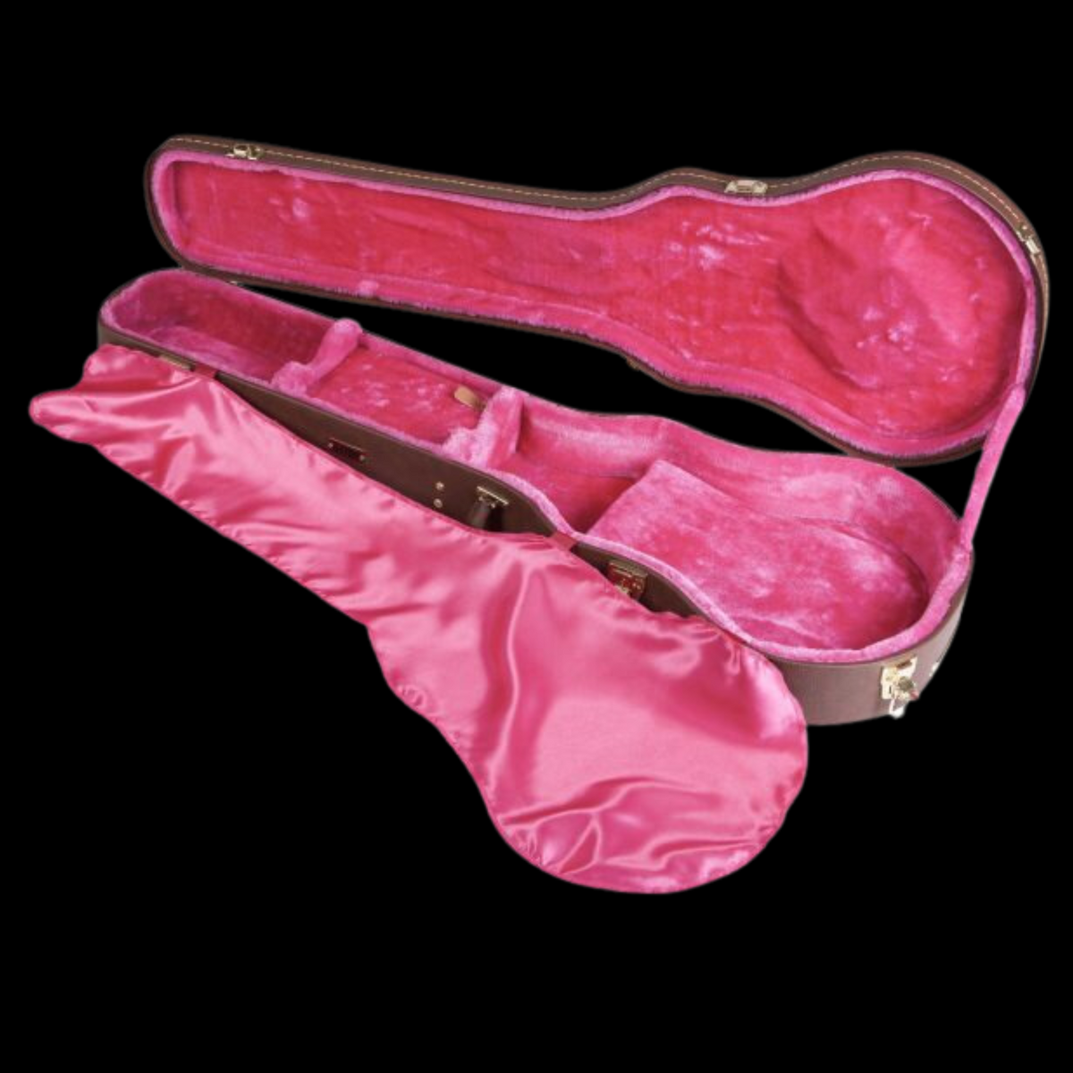 Gator Deluxe Wood Case for Les Paul Guitar - Brown