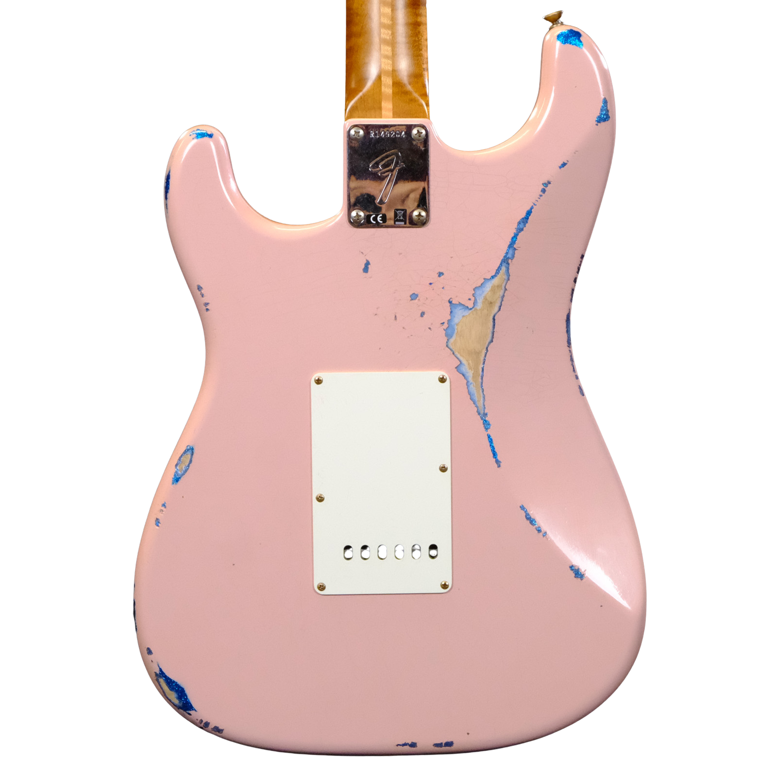 Fender Custom Shop '60 Strat Relic HSS - Shell Pink over Blue Sparkle