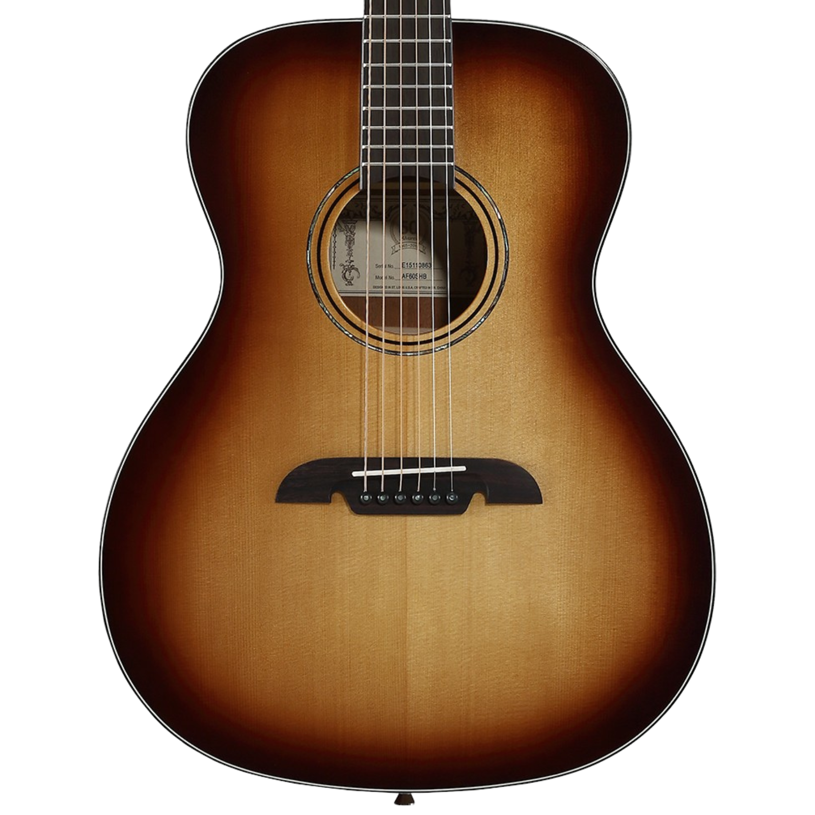 Alvarez AF60SHB Artist Series Folk/OM Acoustic Guitar - Shadowburst Gloss
