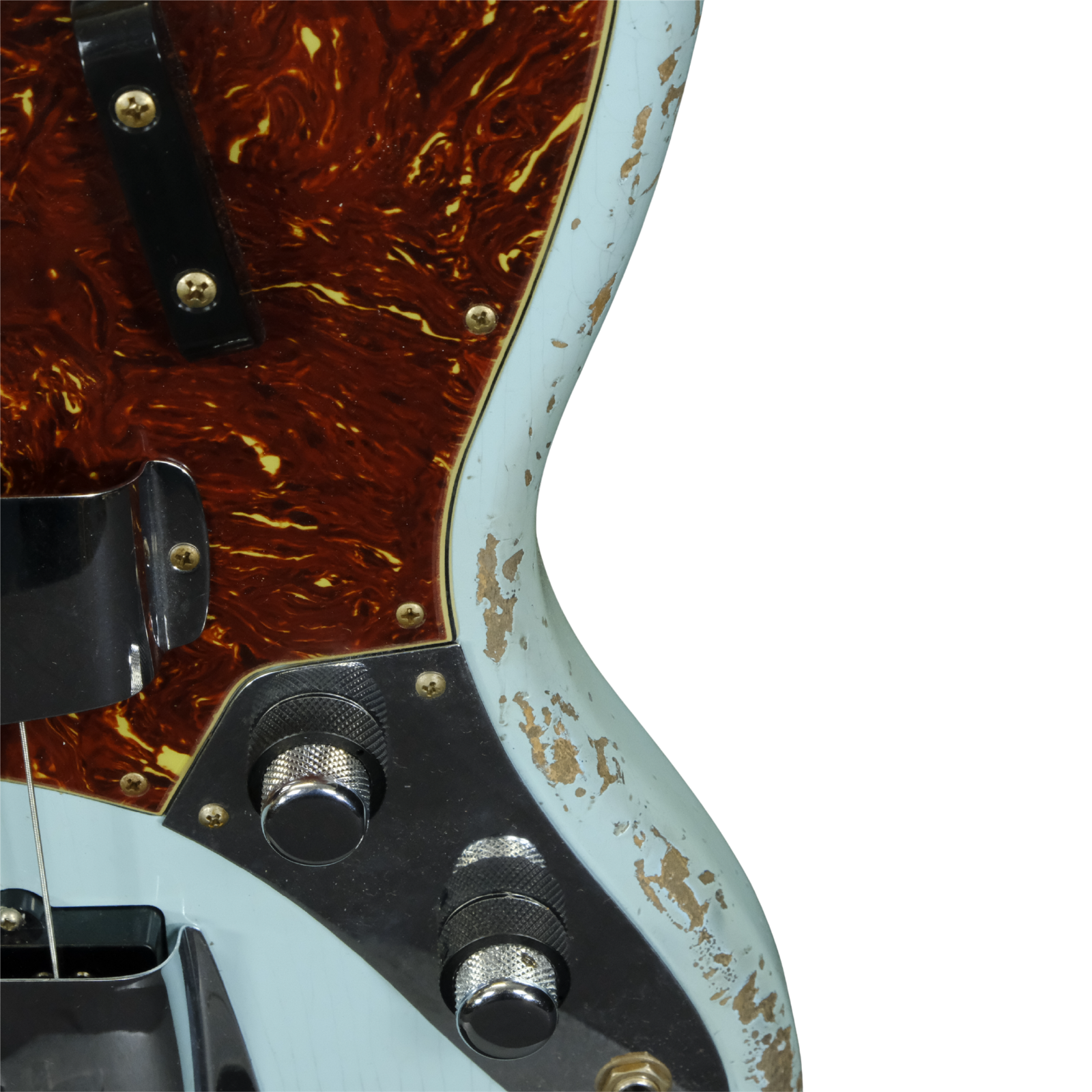 Fender Custom Shop 1961 Jazz Bass Heavy Relic - Faded Aged Daphne Blue