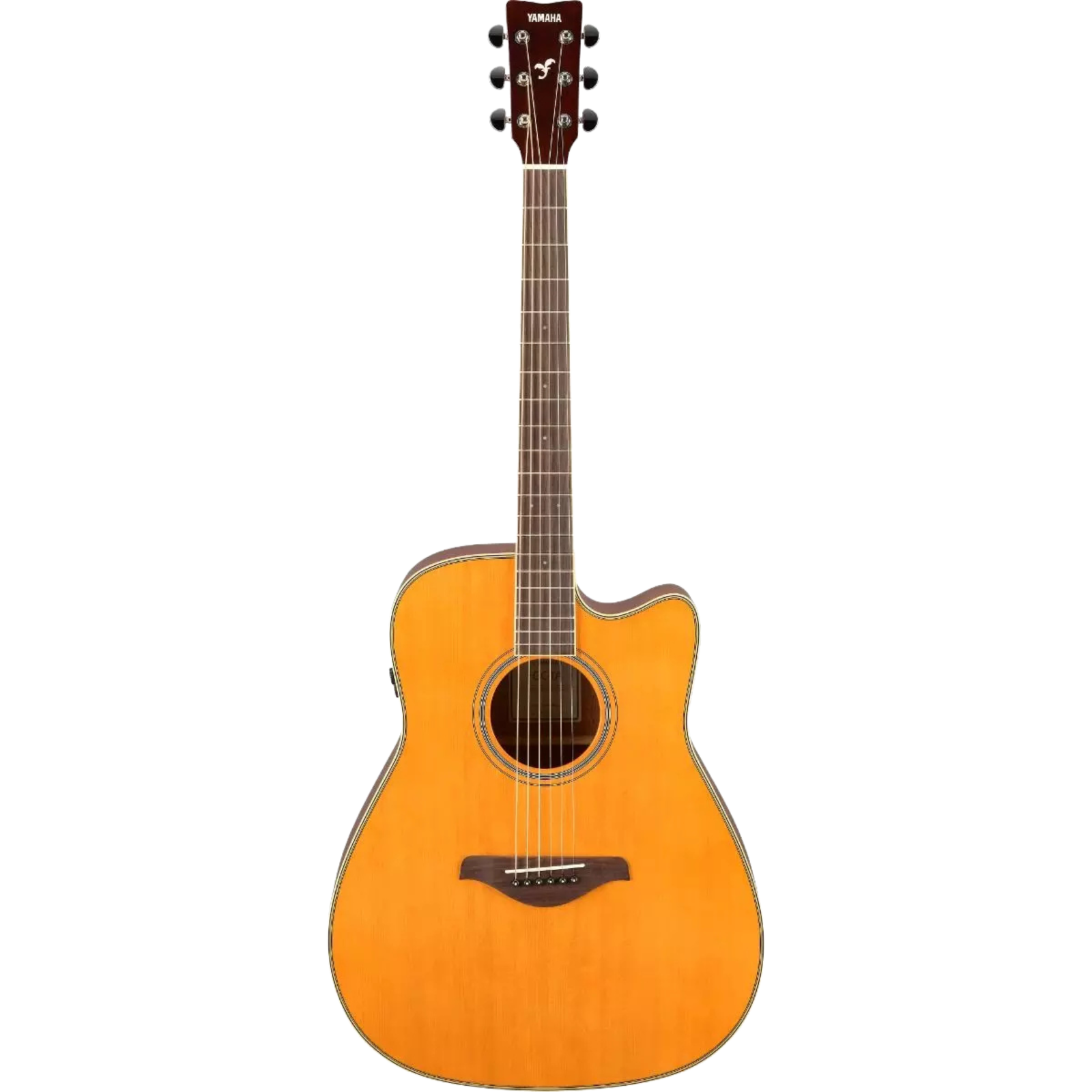 Yamaha FG-C-TA TransAcoustic Cutaway Acoustic-Electric Guitar - Vintage Tint
