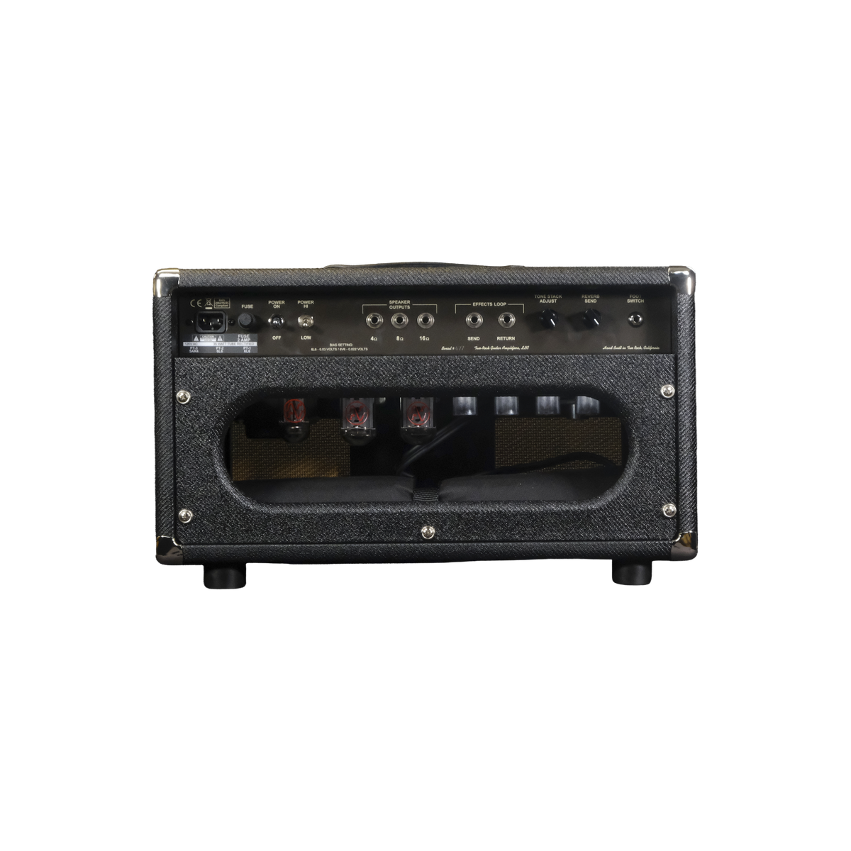 Two-Rock Vintage Deluxe 35-Watt Tube Guitar Amp Head and 2x12 Vertical Cabinet - Black Lacquered Tweed