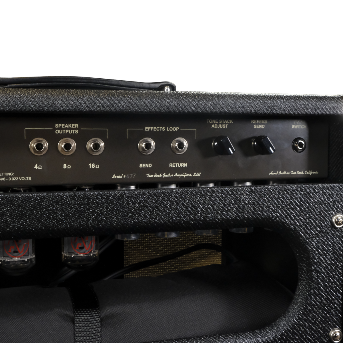 Two-Rock Vintage Deluxe 35-Watt Tube Guitar Amp Head and 2x12 Vertical Cabinet - Black Lacquered Tweed
