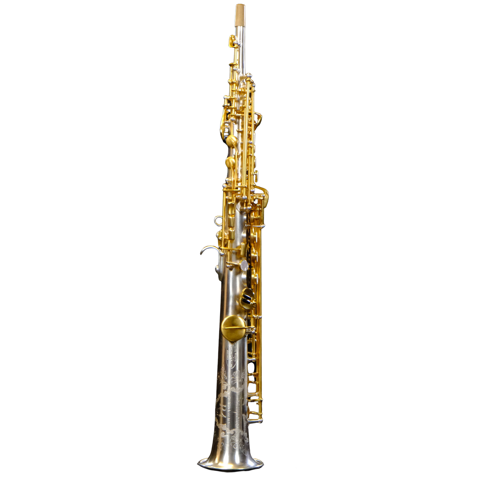 R1 Jazz Straight Soprano Saxophone (Vintage Silver and Gold Plated) - 2002/J/AUG