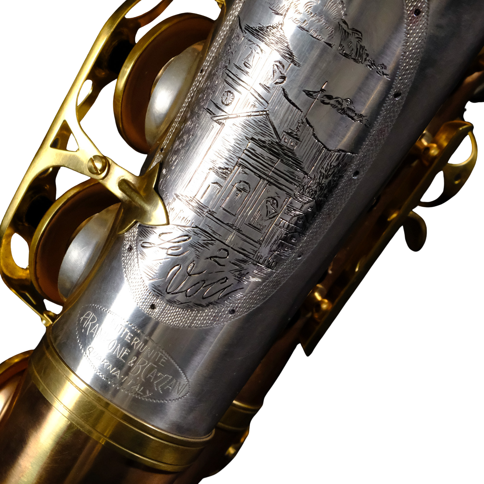 Rampone & Cazzani Two Voices Alto Saxophone (Solid Sterling Silver & Bronze) - 2006/TV/BRS