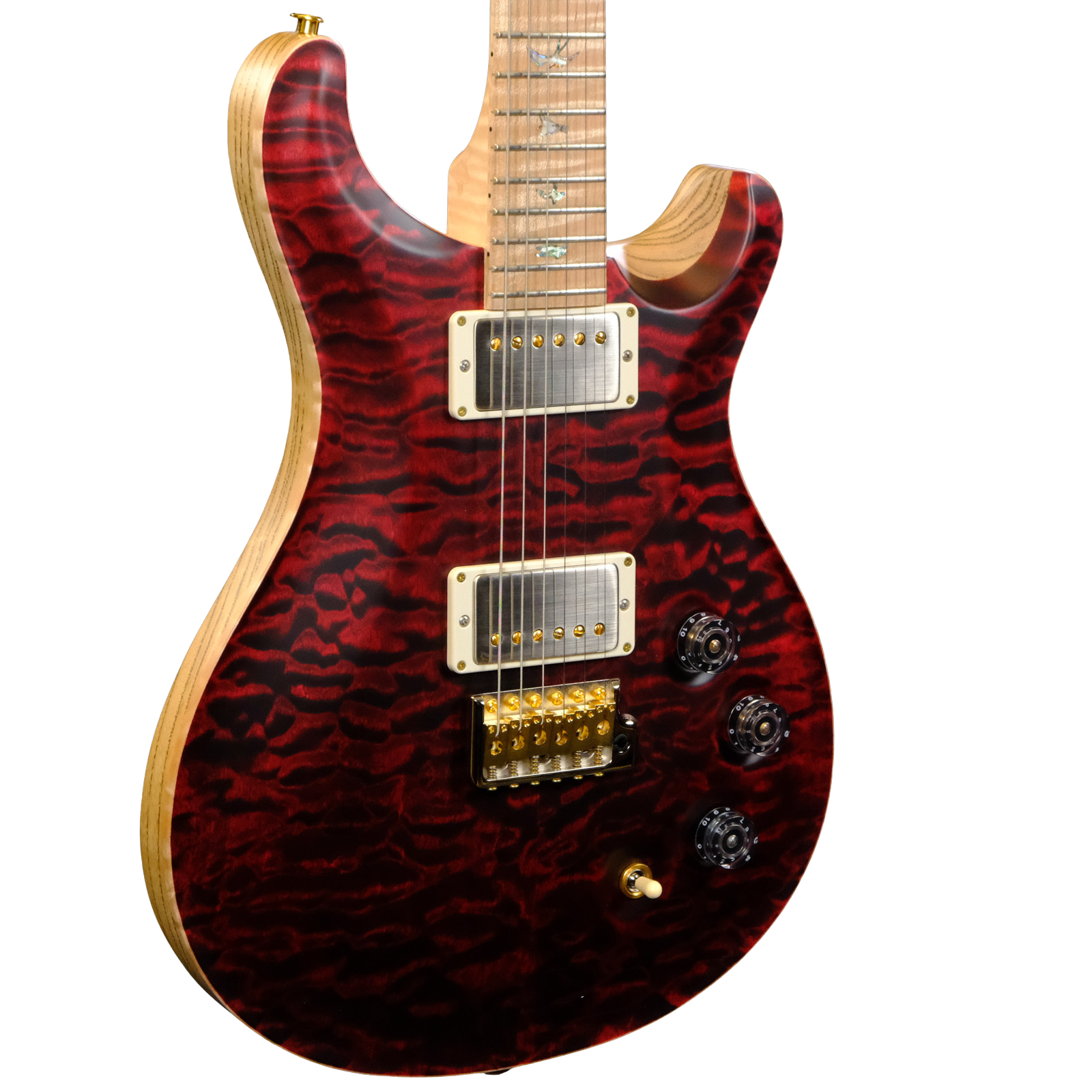 PRS Wood Library DGT Electric Guitar with Bird Inlays - Red Tiger