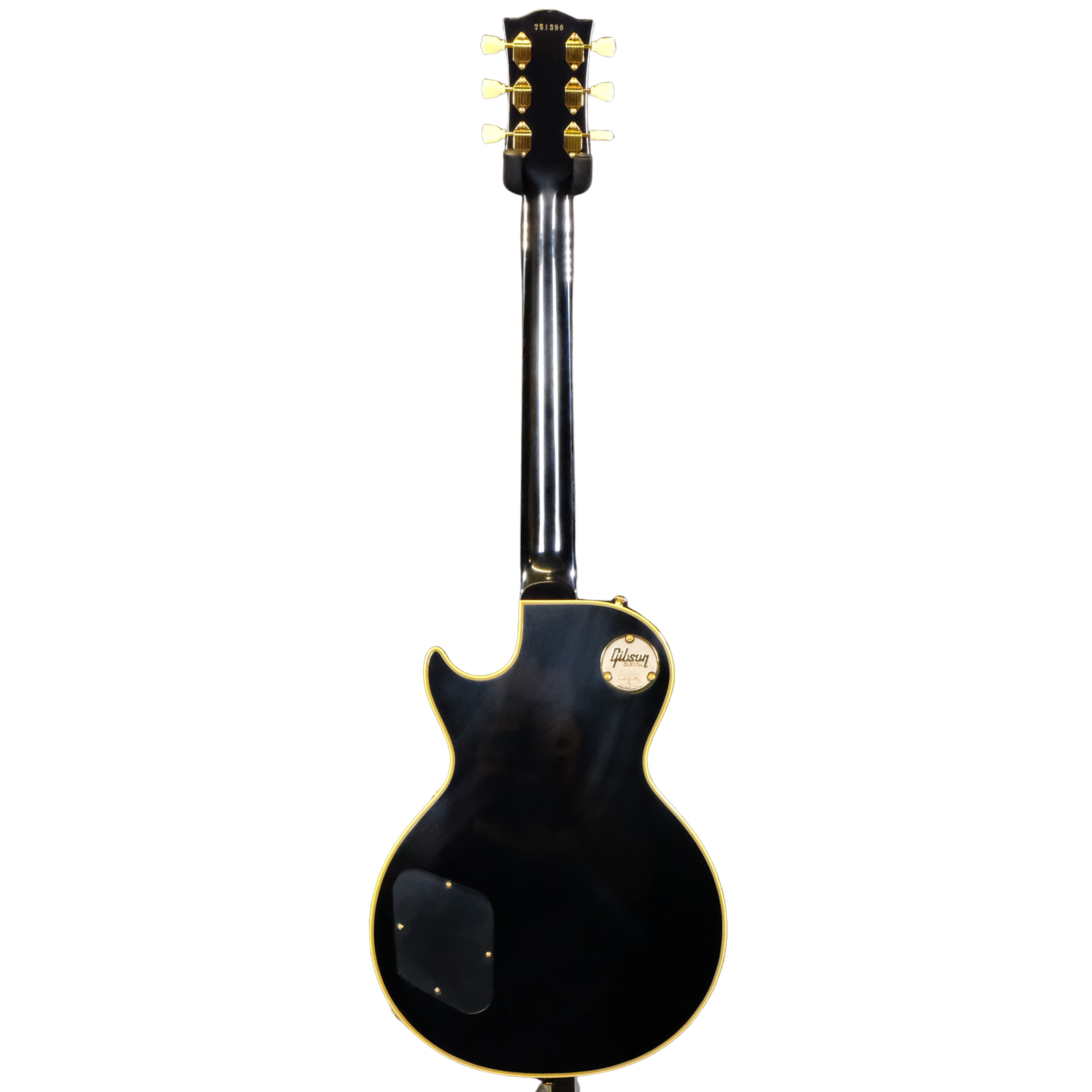 Gibson Custom 1957 Les Paul Custom Reissue VOS Electric Guitar-Ebony 2-Pickup