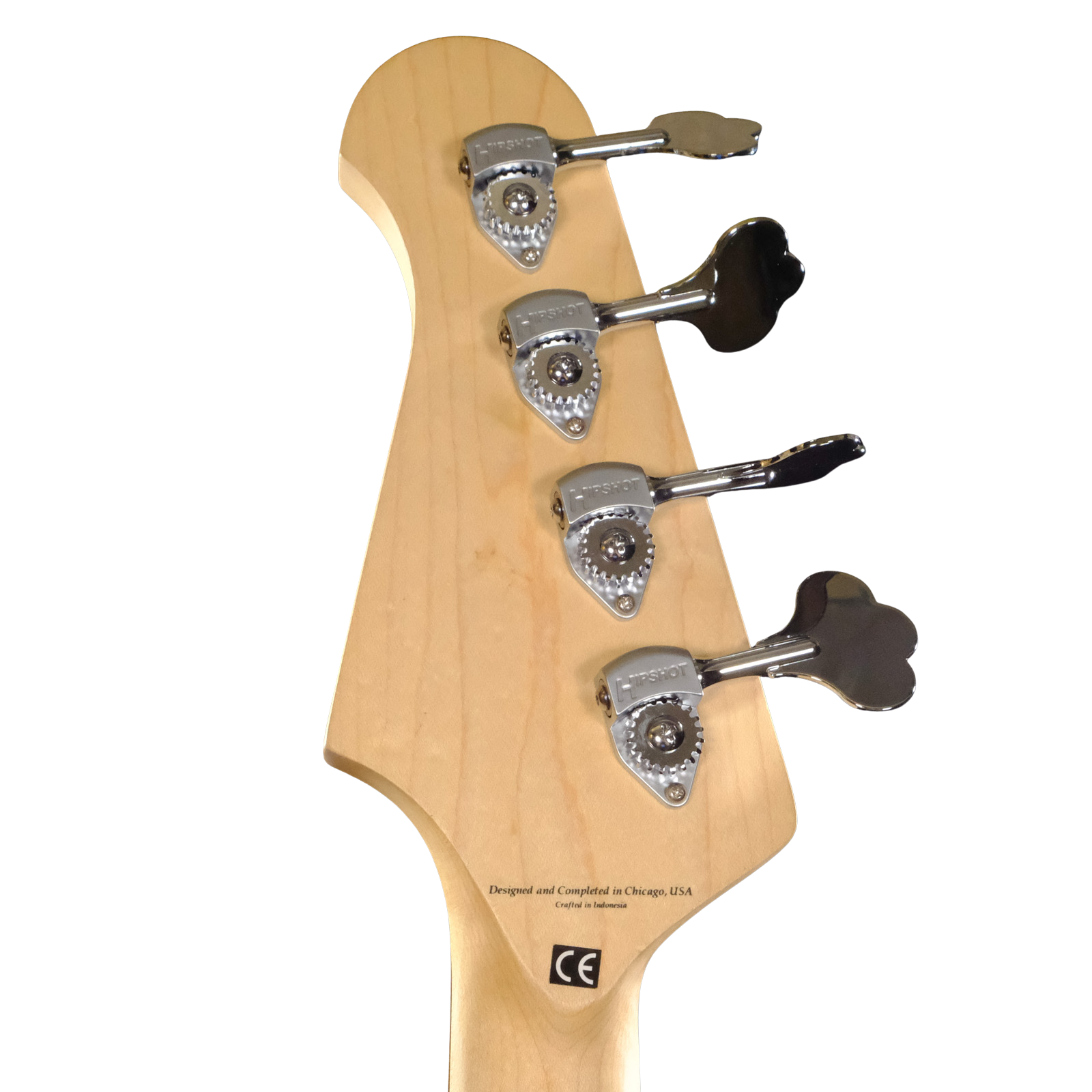 Used Lakland Skyline 44-01 Deluxe Bass Guitar - Spalted Maple with Black Hardware