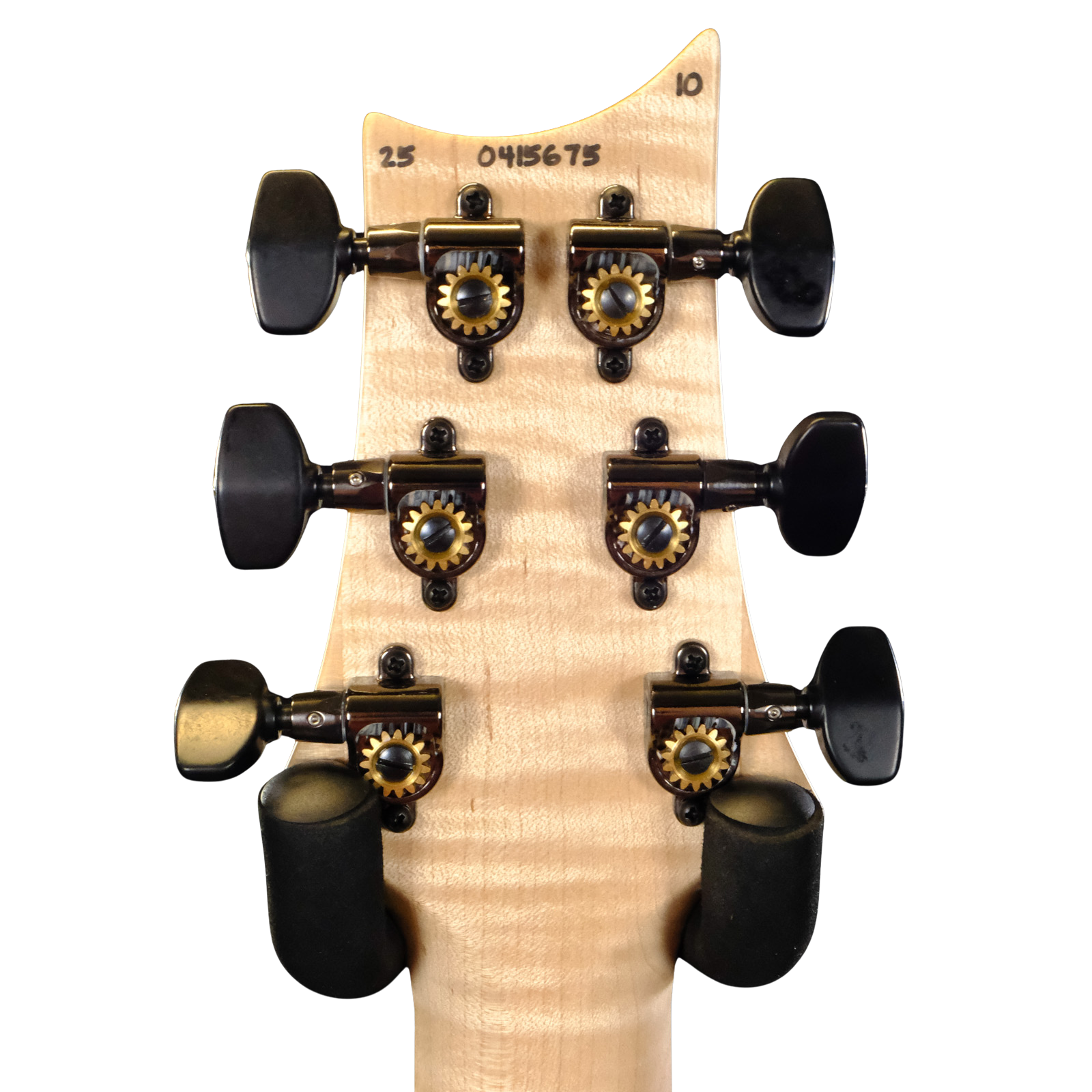 PRS Wood Library Custom 24 10-Top Quilted Maple -  Faded Blue Jean with Natural Back