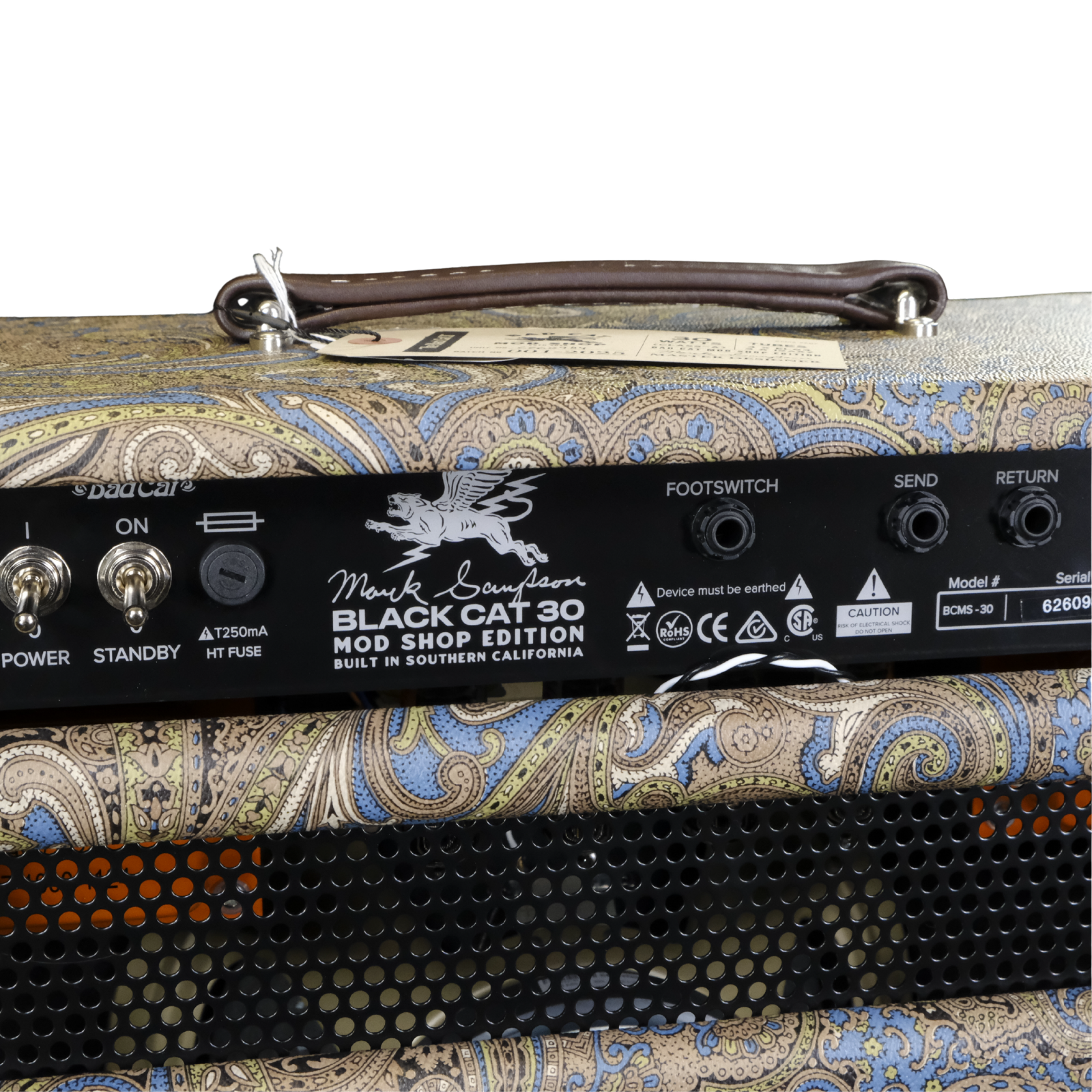 Bad Cat Mod Shop Black Cat 30 Combo (Mark Sampson Mod) - Custom Paisley Finish
