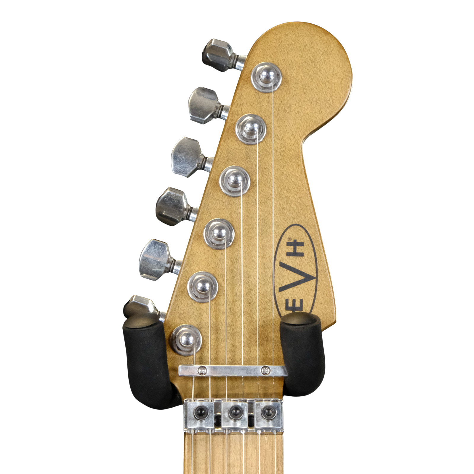 EVH Striped Series Frankie - Red with Black and White Stripes Relic
