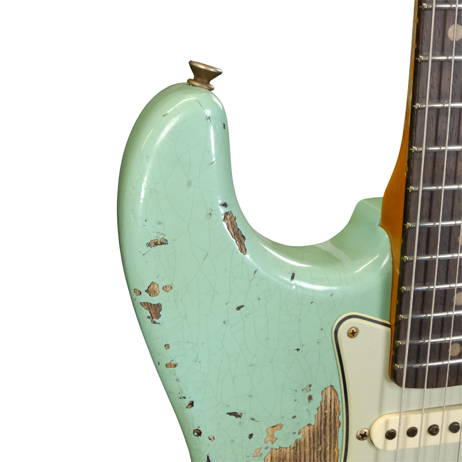 Fender Custom Shop '63 Stratocaster Super Heavy Relic - Super Faded Aged Seafoam Green over 3-Color Sunburst