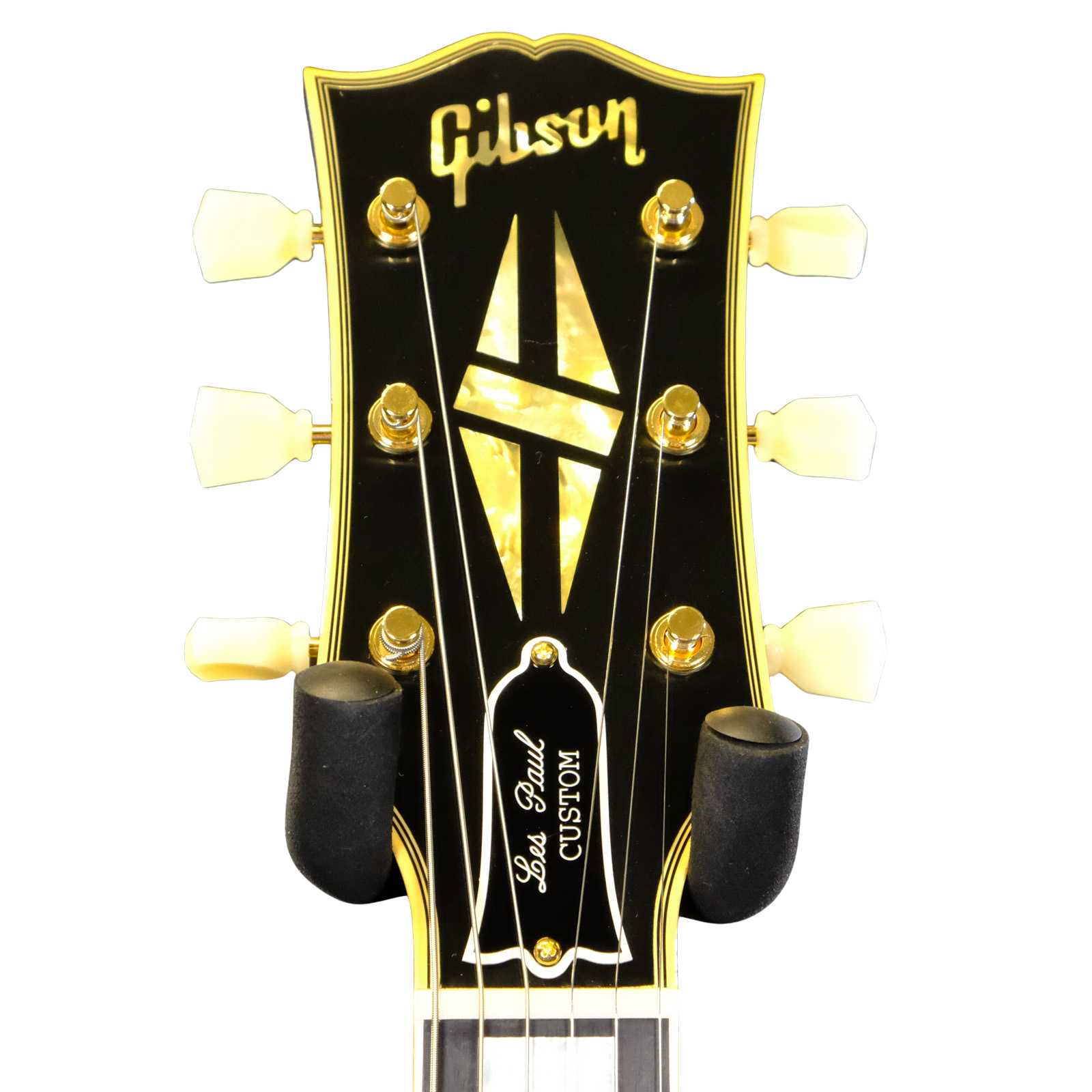 Gibson Custom 1957 Les Paul Custom Reissue VOS Electric Guitar-Ebony 2-Pickup