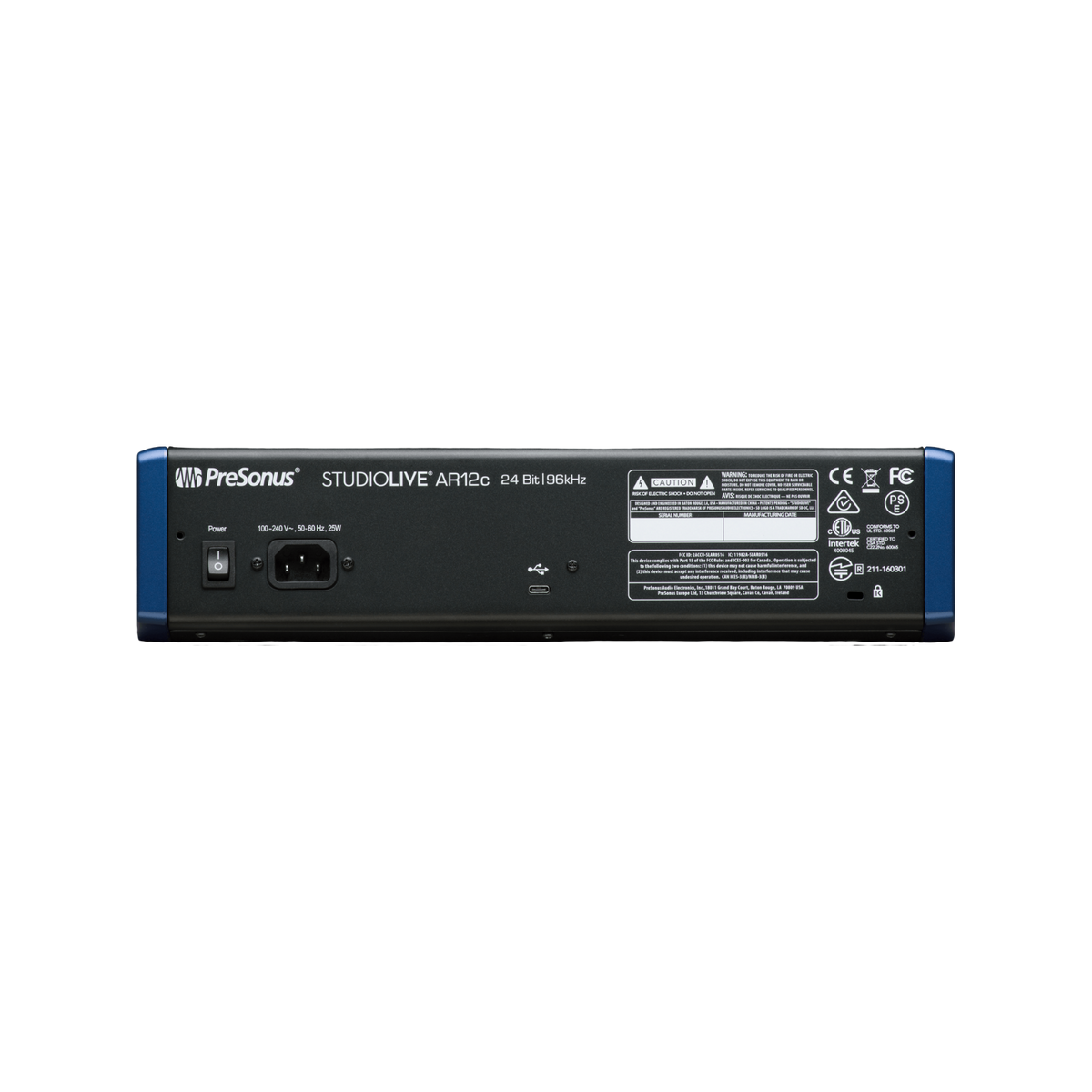 PreSonus StudioLive AR12c Mixer and Audio Interface with Effects