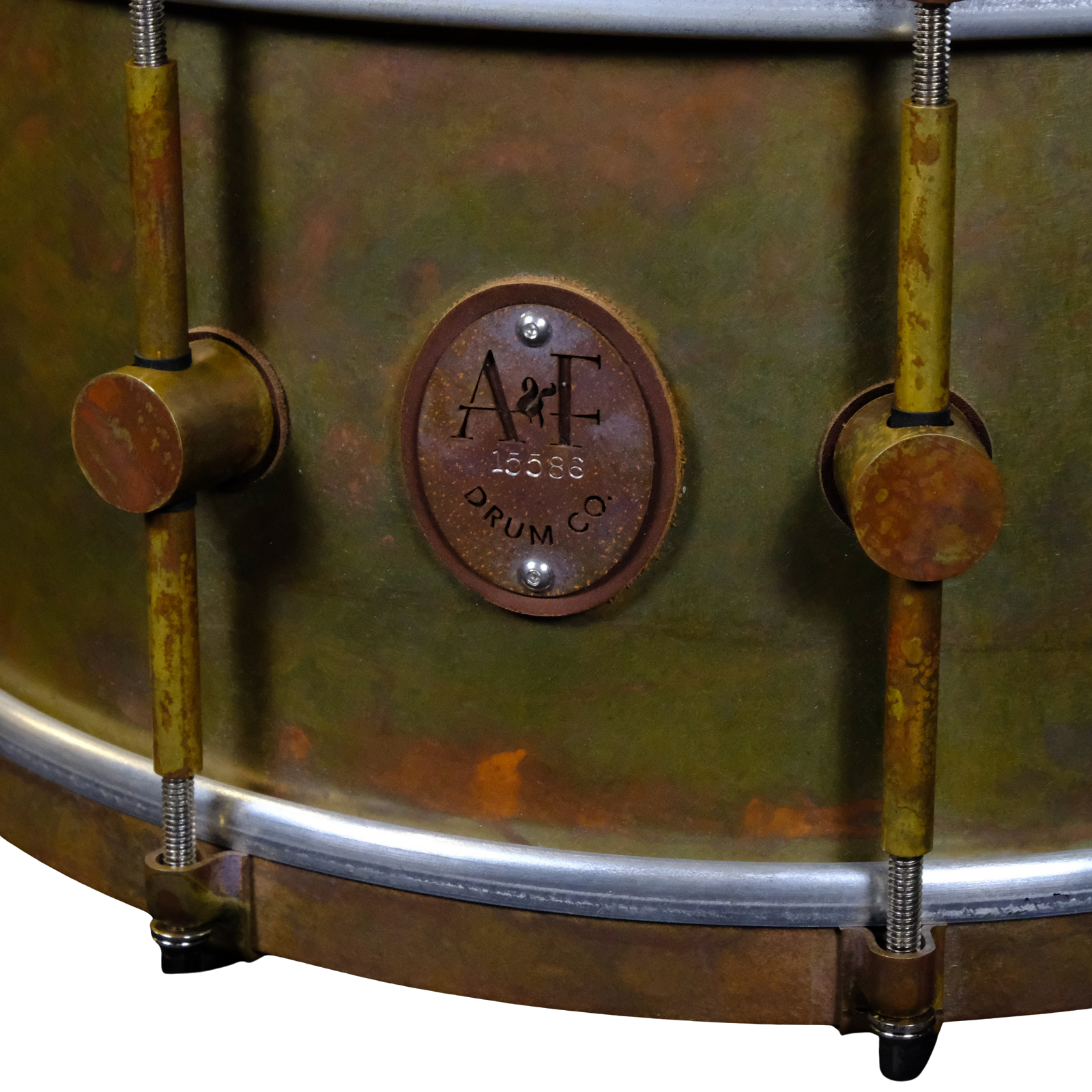A&F Drum Co. Raw Brass Snare Drum 6.5 x 14