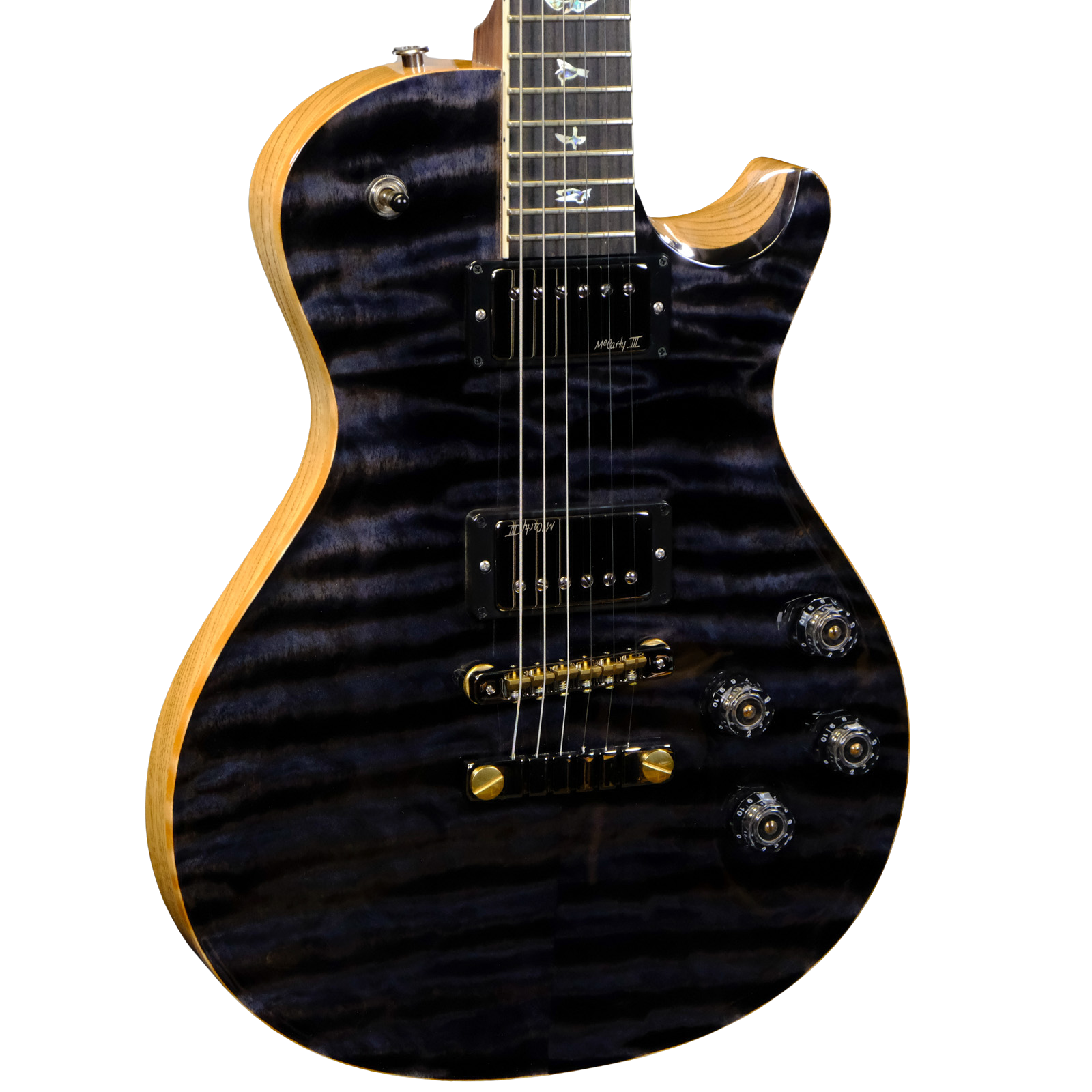 PRS Wood Library McCarty 594 Singlecut 10-Top Quilted Maple - Grey Black