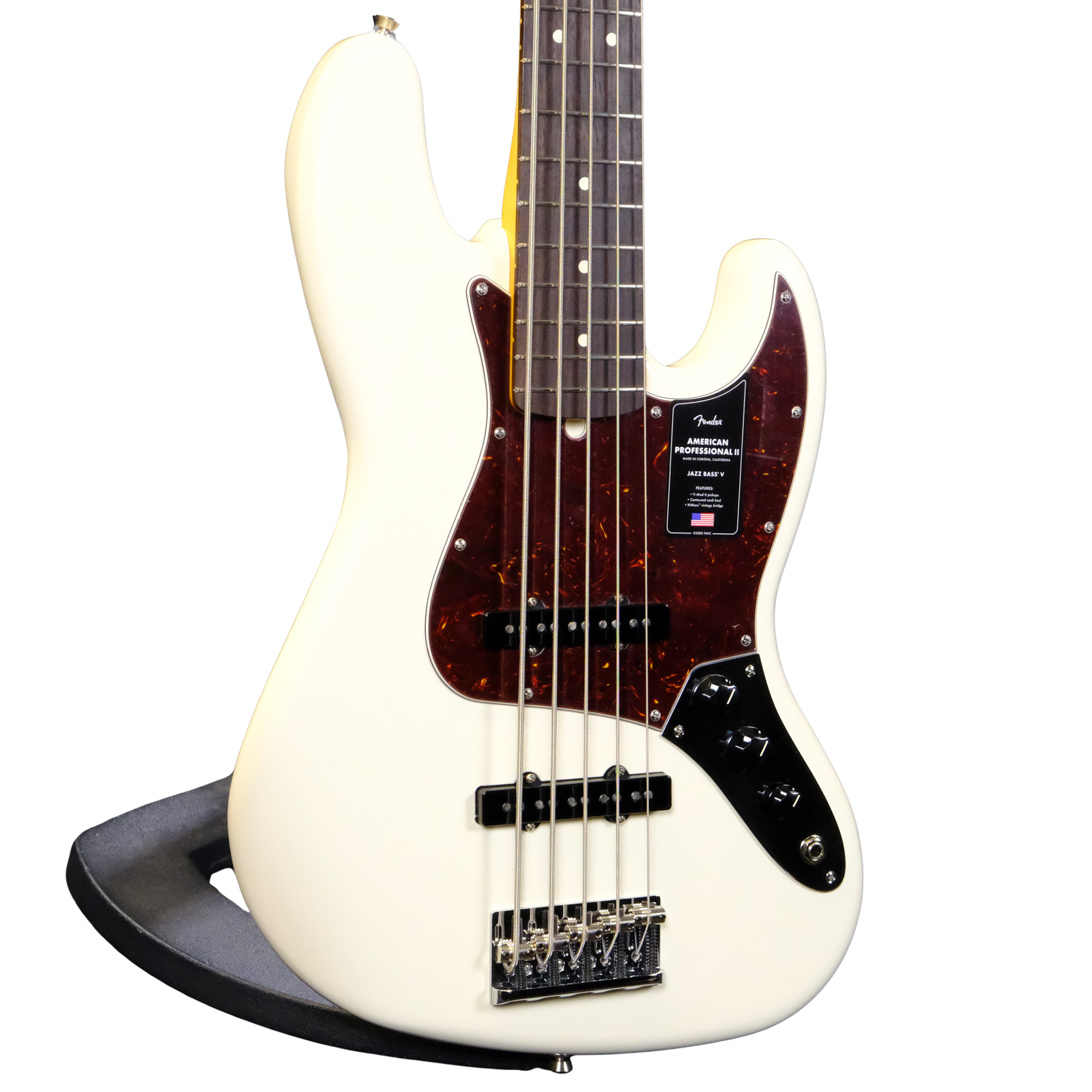 Fender American Professional II Jazz Bass V - Olympic White
